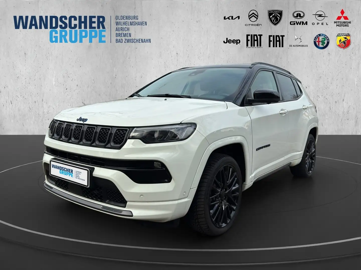 Jeep Compass S Plug in Hybrid 1,3 Navi+Pano+SD+SHZ+LM Weiß - 1