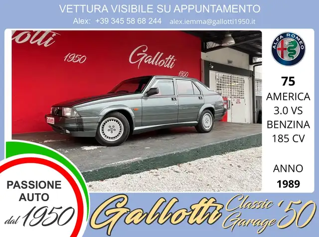Alfa Romeo 75 AMERICA 3.0 V6 185CV