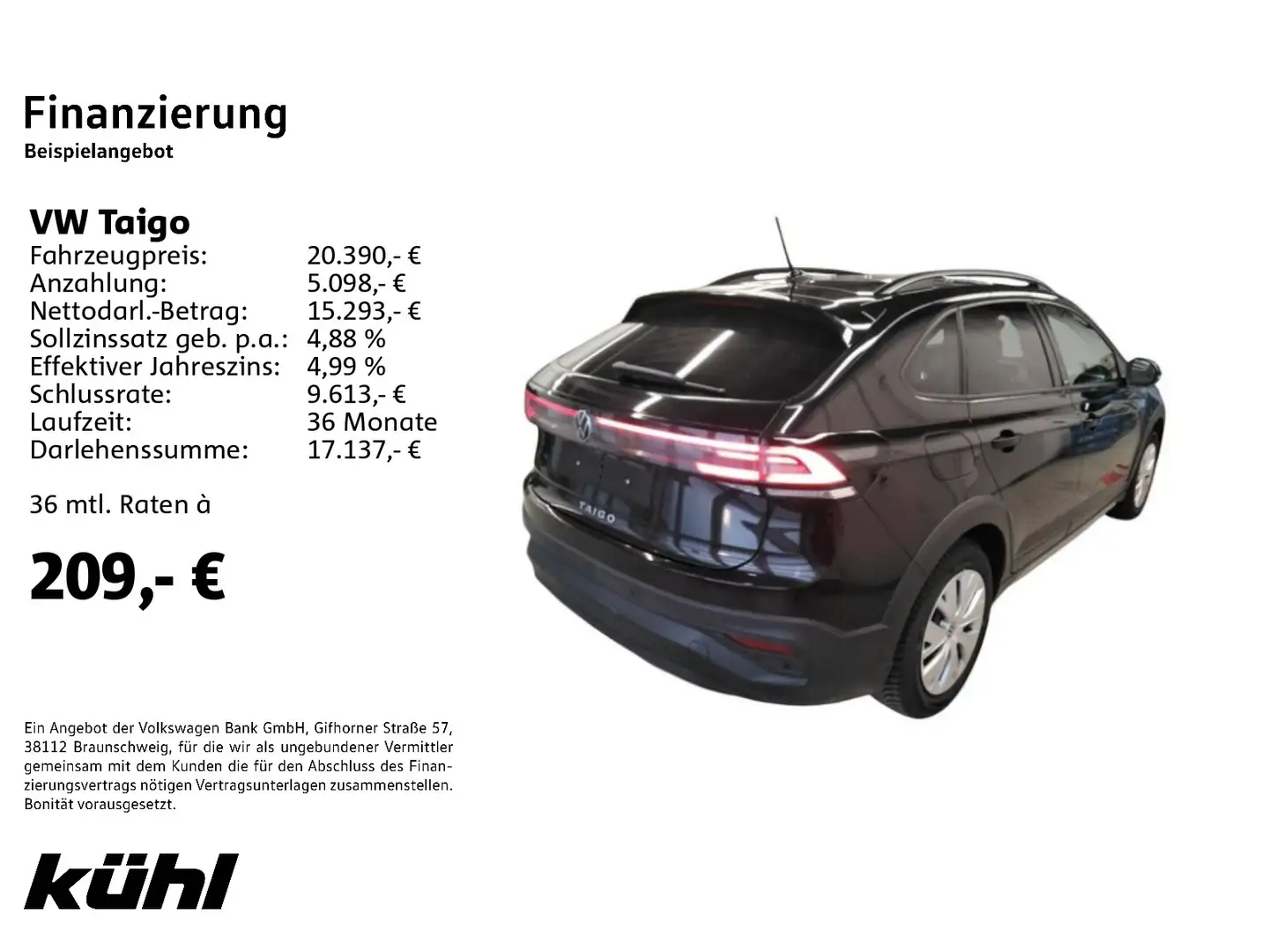 Volkswagen Taigo 1.0 TSI Move LED App Zwart - 2