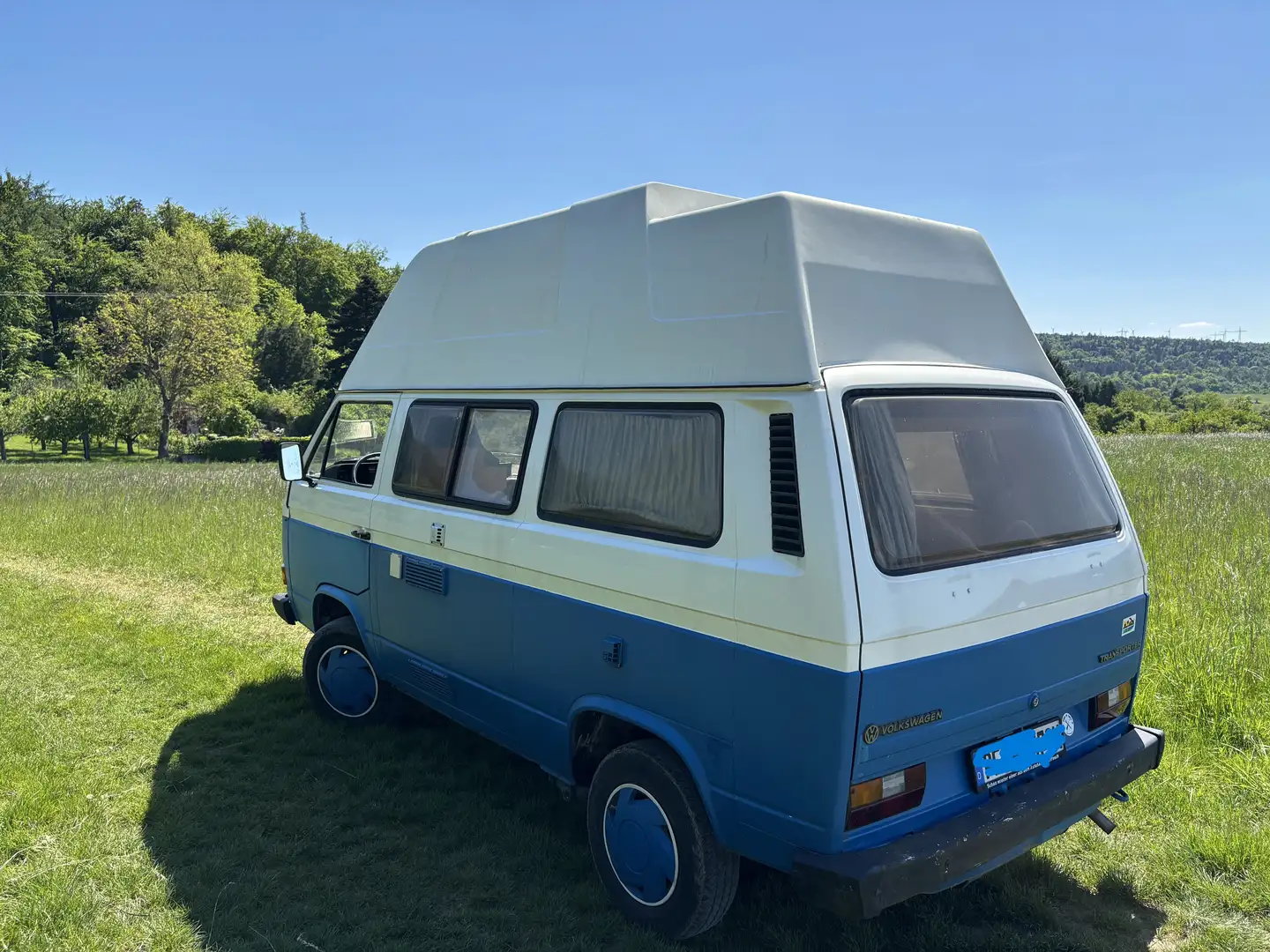 Volkswagen T3 Wohnmobil Transporter 251 041/M516 Kék - 2