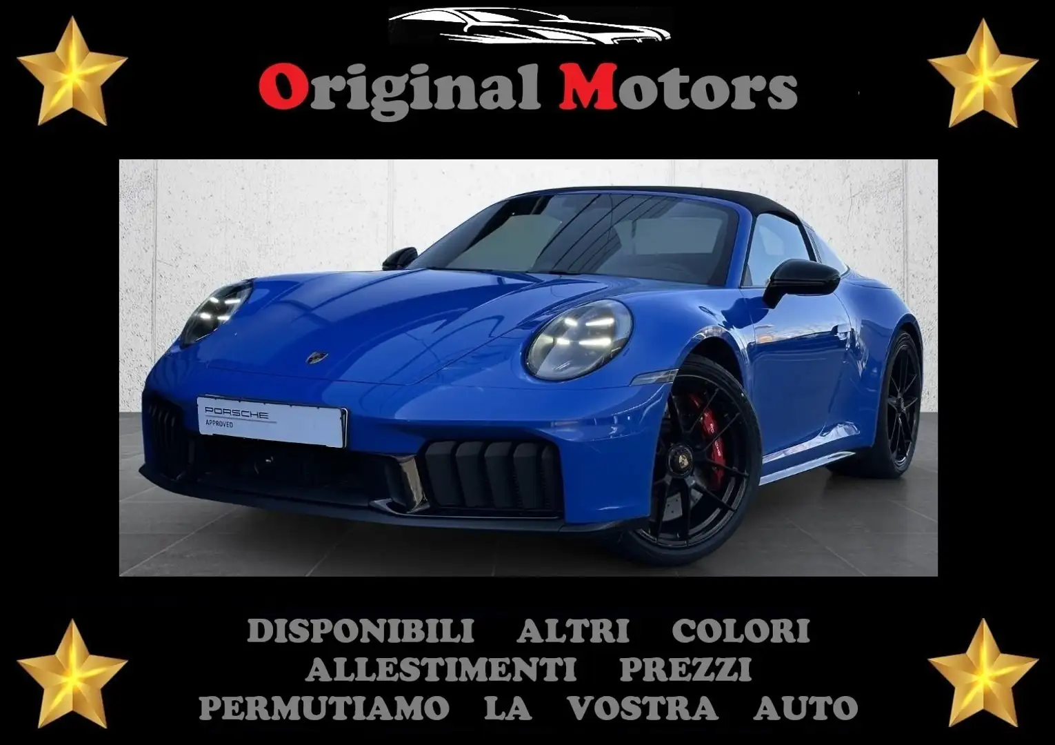 Porsche 992 911 Targa 3.6 4 GTS auto/MATRIX/CHRONO/BOSE/CRUISE Blu/Azzurro - 1