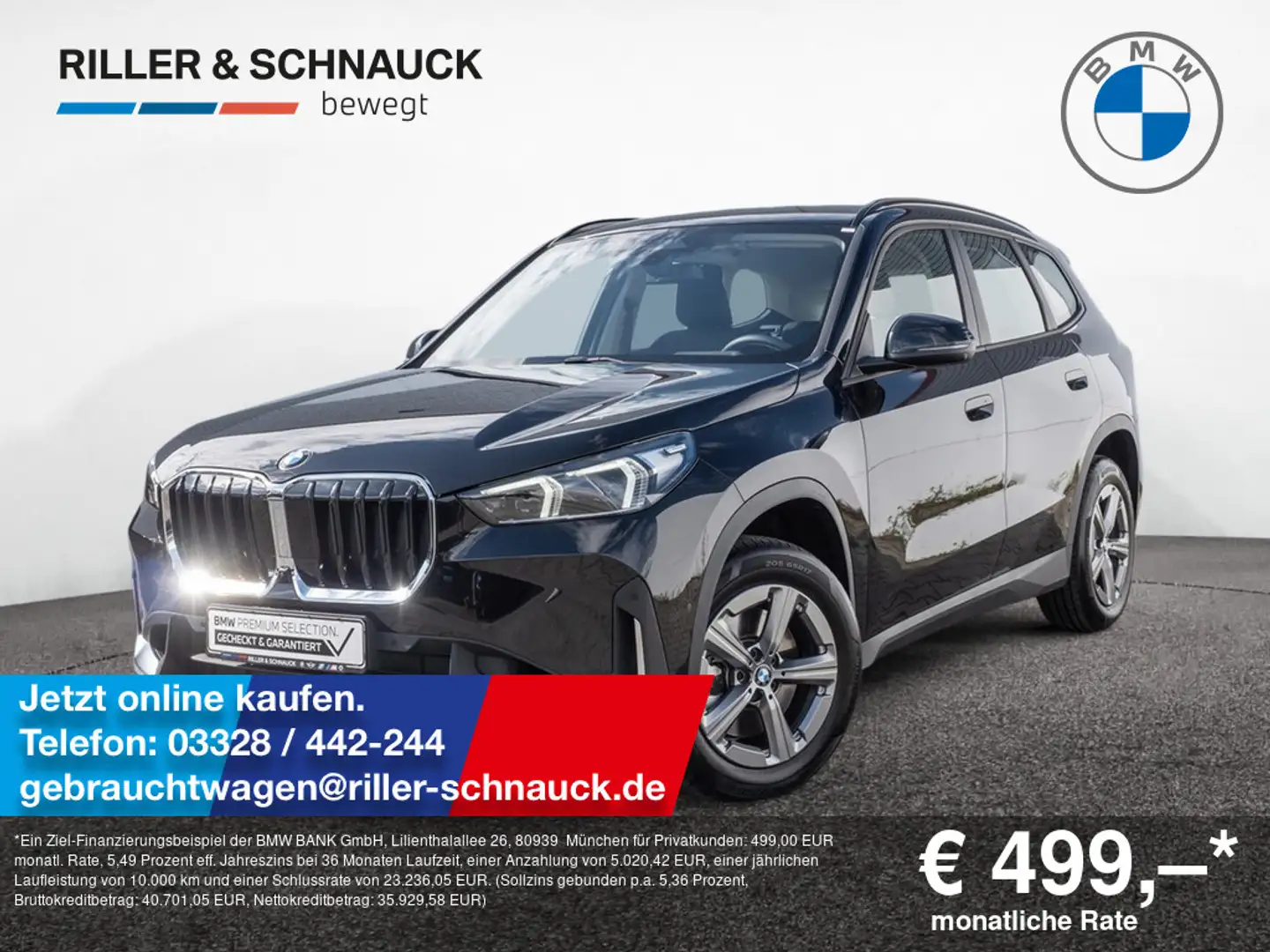 BMW X1 xDrive 23i AHK+HUD+ACC+360°KAM Schwarz - 1