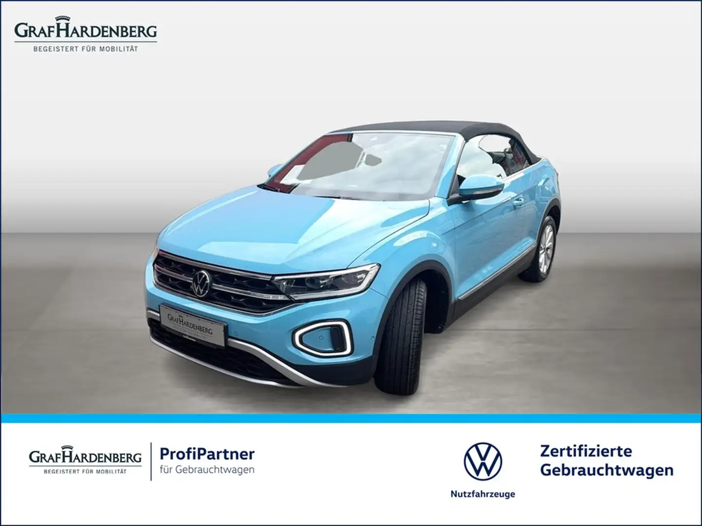 Volkswagen T-Roc Cabrio Style 1.5 TSI DSG Navi LED-Plus ACC Blauw - 1