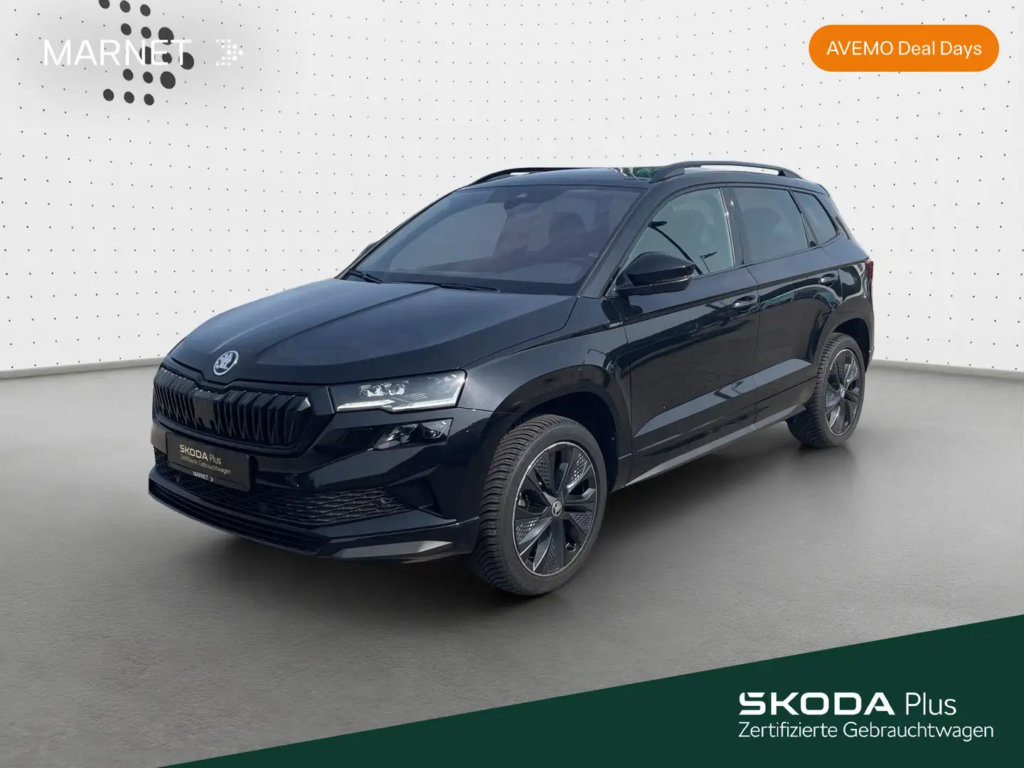 Skoda Karoq 1.5 TSI DSG SPORTLINE*MATRIX*PANO*NAVI*KAM Schwarz - 1