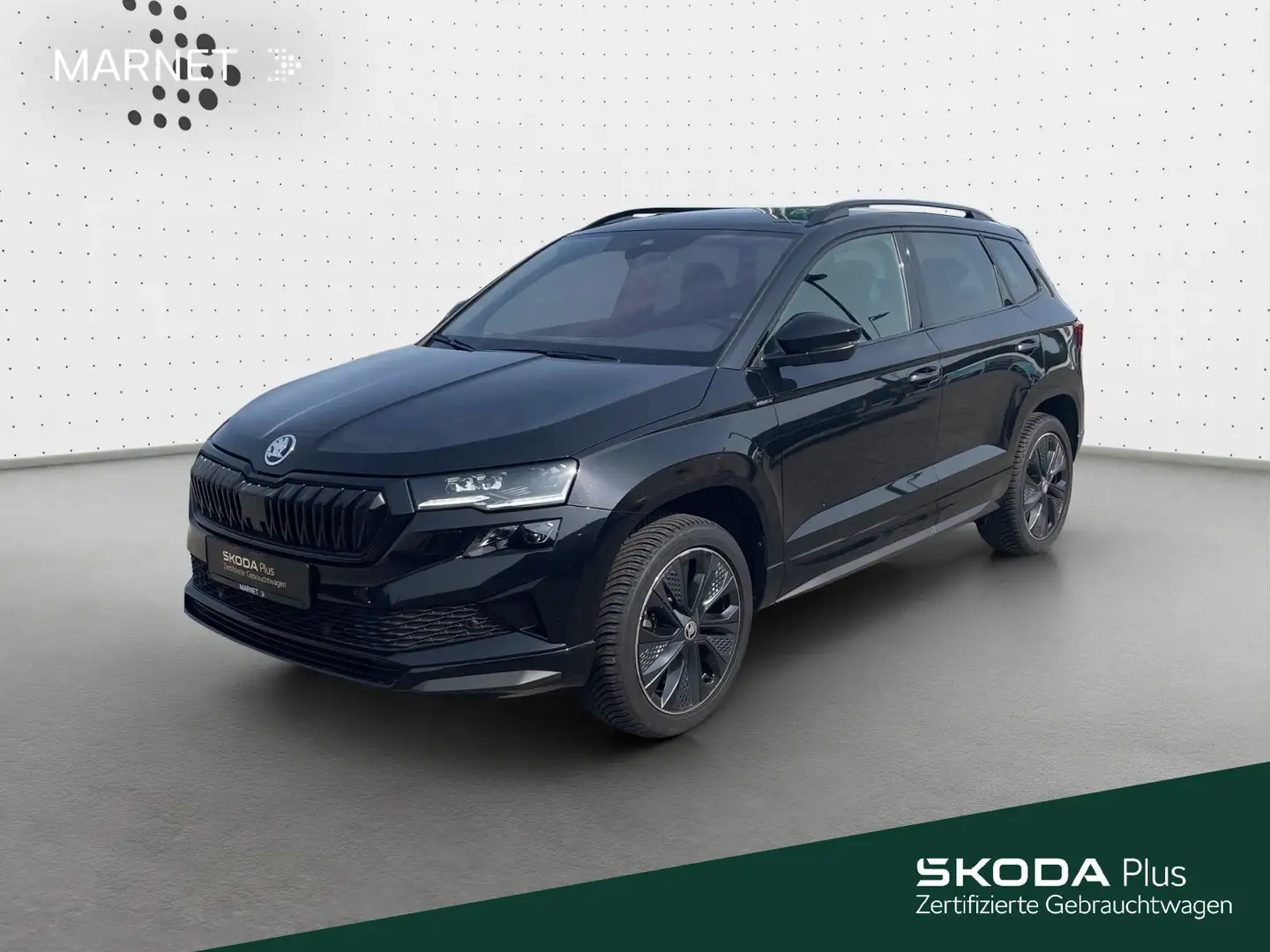 Skoda Karoq 1.5 TSI DSG SPORTLINE*MATRIX*PANO*NAVI*KAM Schwarz - 1
