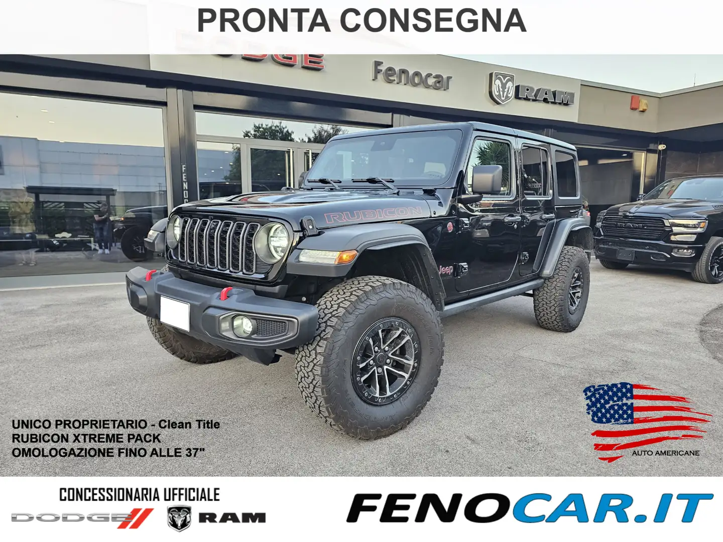 Jeep Wrangler Unlimited 3.6 V6 Rubicon X Xtreme Recon 35" MY24 Noir - 1