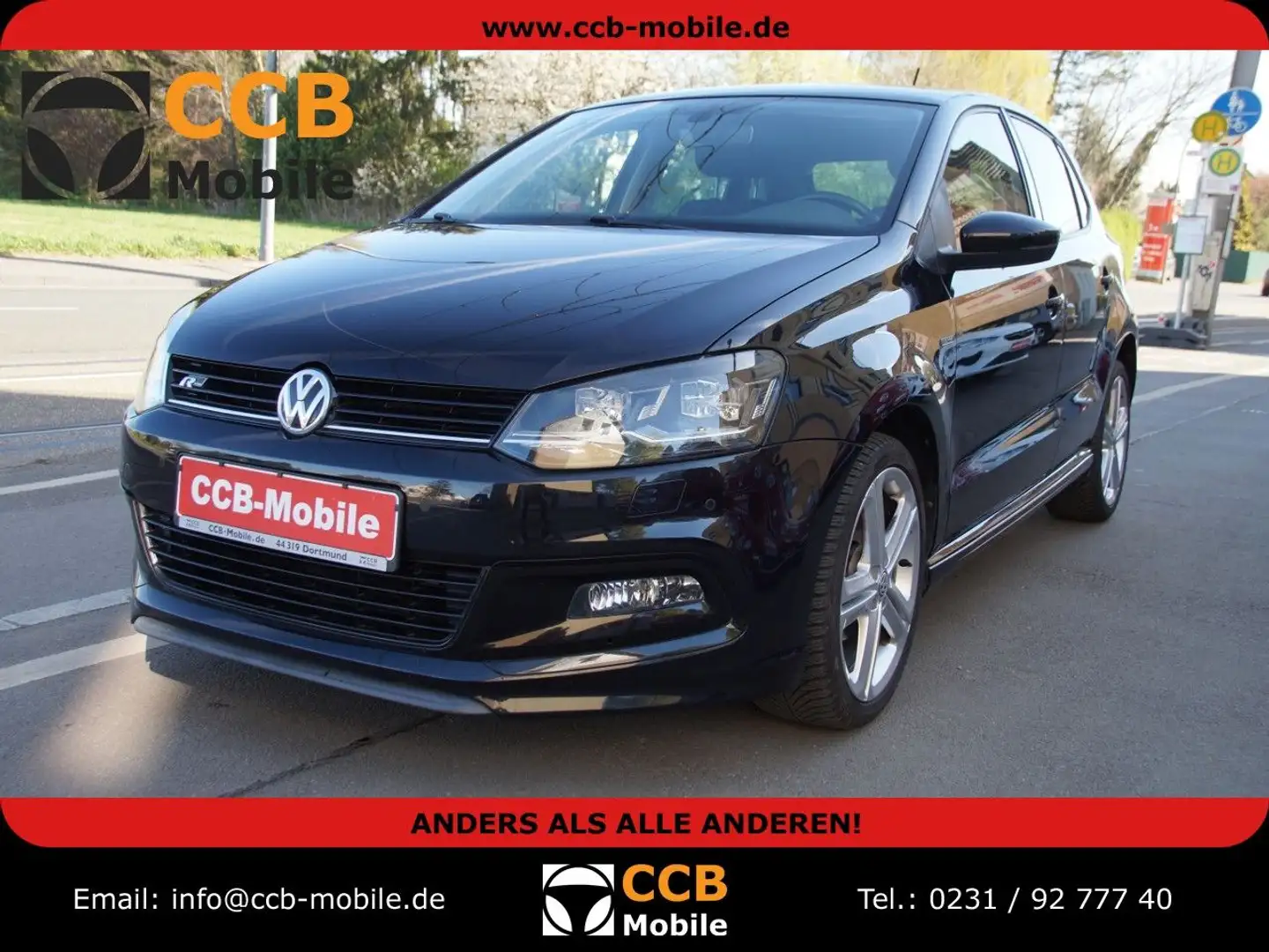 Volkswagen Polo V Lounge / R LINE*2 HAND*SCHECKHEFT*17  ALU Schwarz - 1