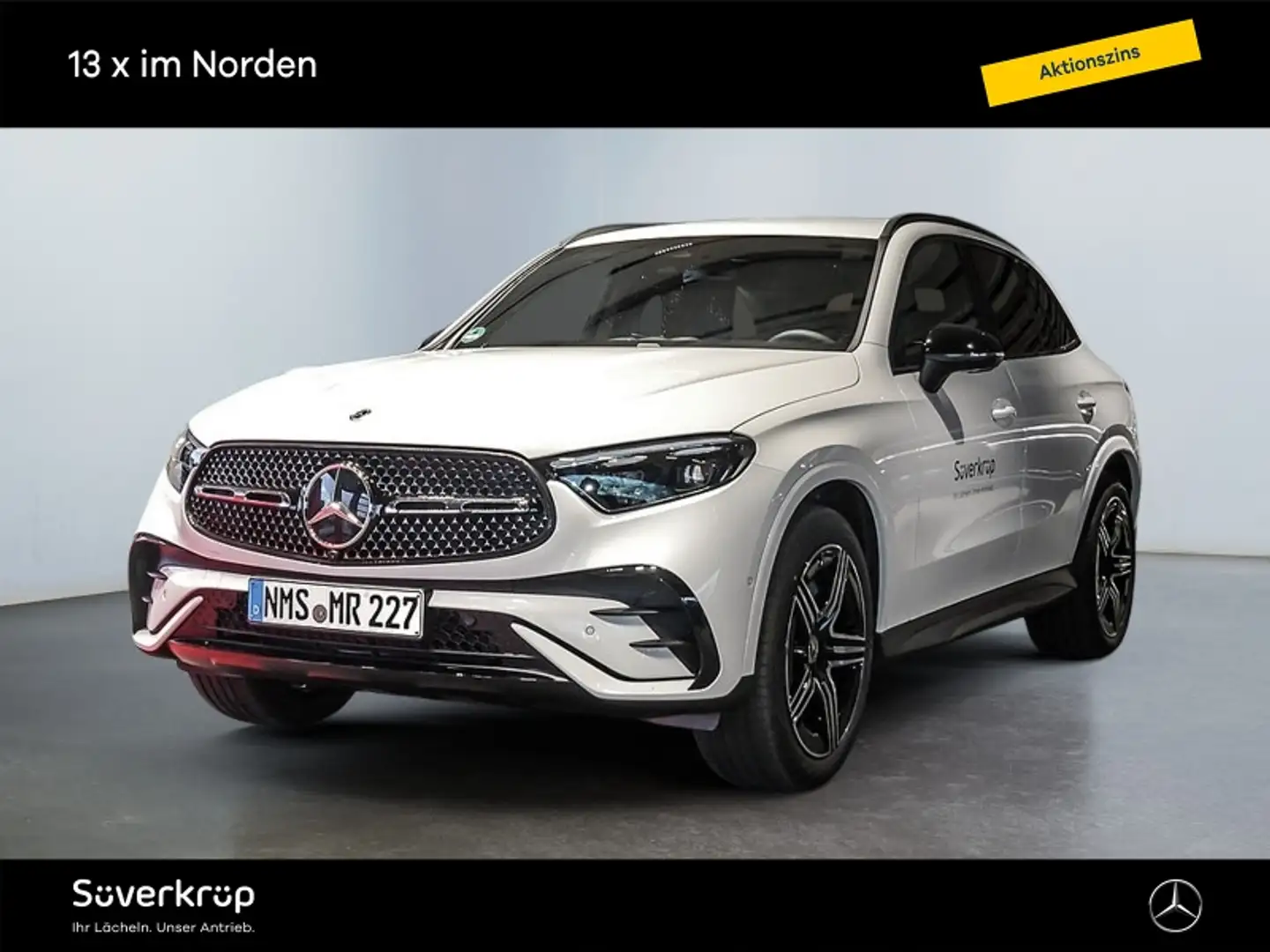 Mercedes-Benz GLC 220 d 4M AMG NIGHT MEMO 360 AHK DISTR KAMERA Weiß - 1