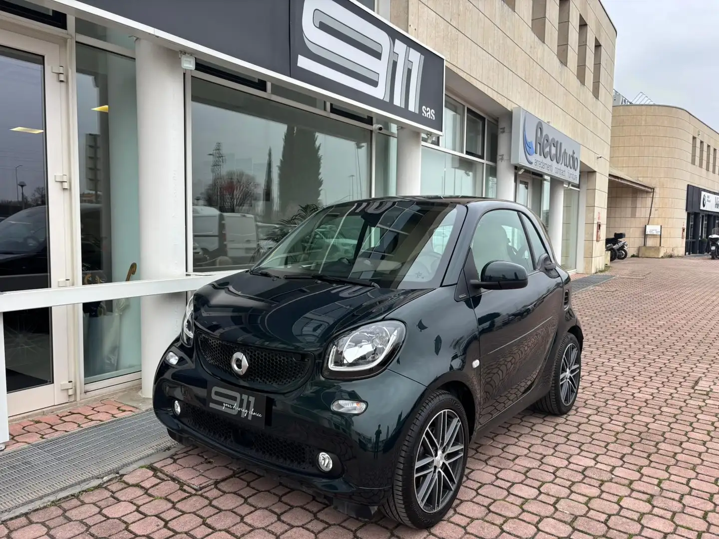smart forTwo Fortwo British Green 90cv twinamic Brabus Style Grün - 1