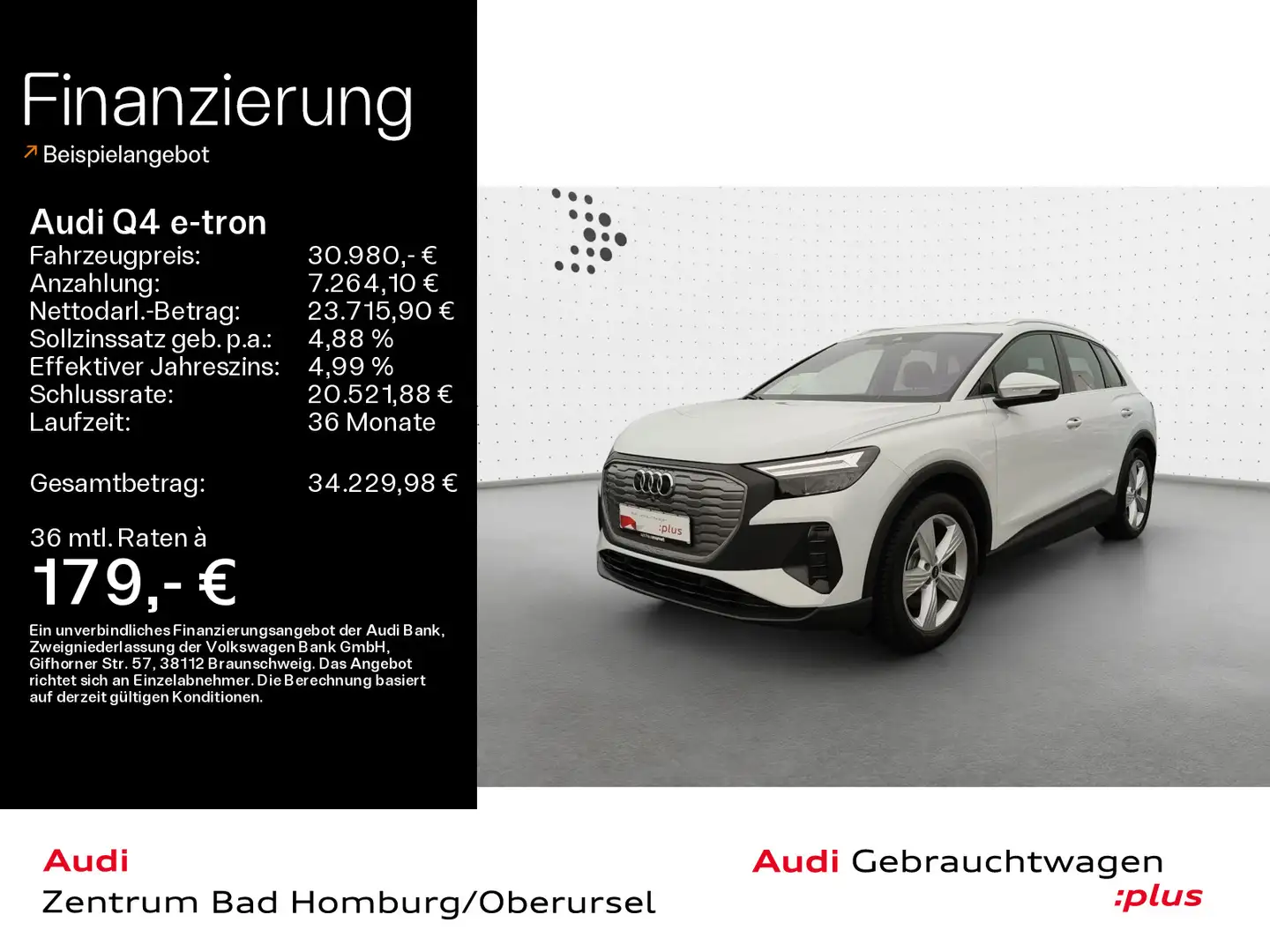 Audi Q4 e-tron 40*Navi*LED*Alu*SONOS*PDC*Pano*Virtual Weiß - 1