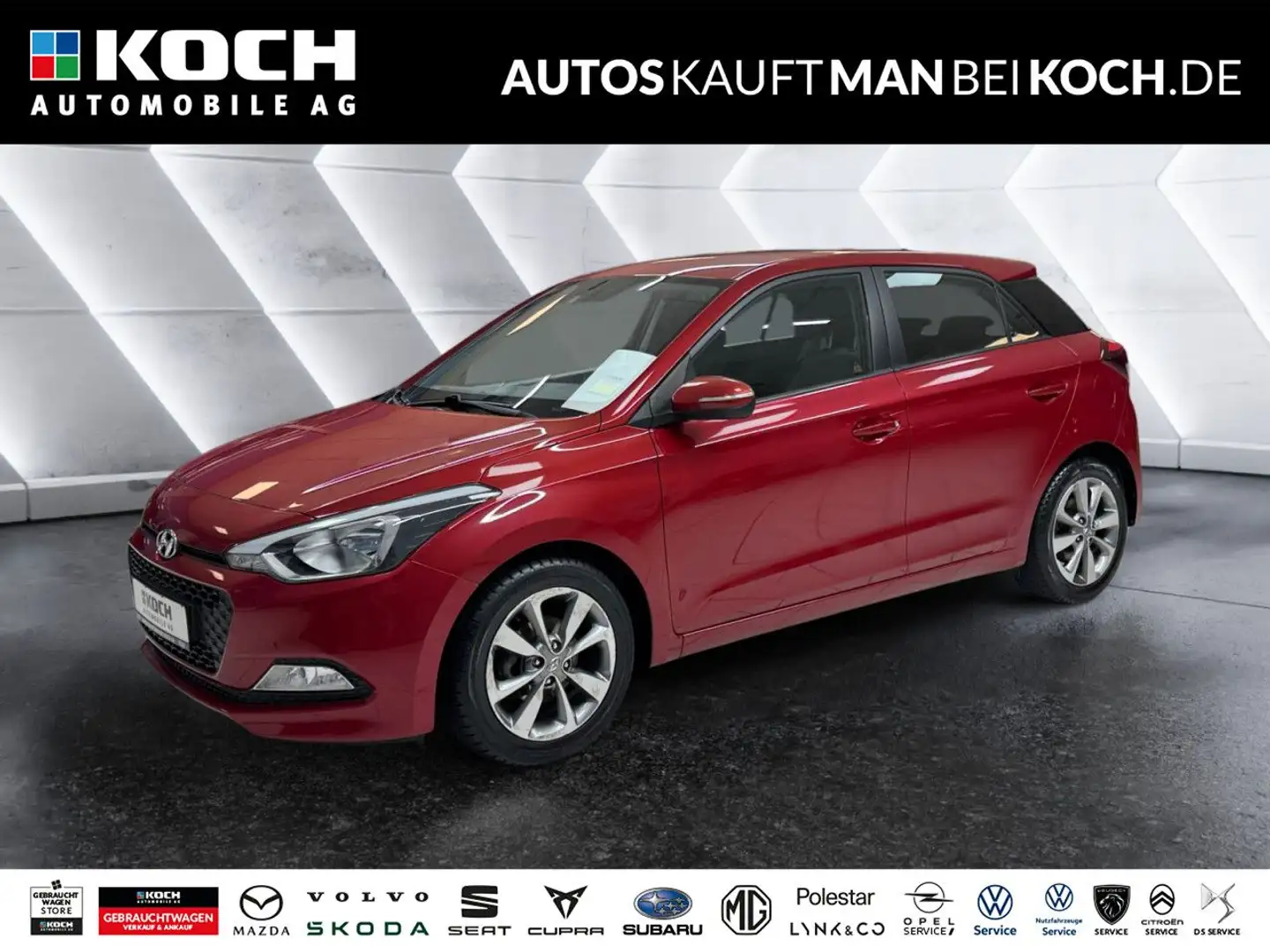 Hyundai i20 1.4 Trend KLIMA PDC TEMPO SHA ALU ALLWETTER Rot - 1
