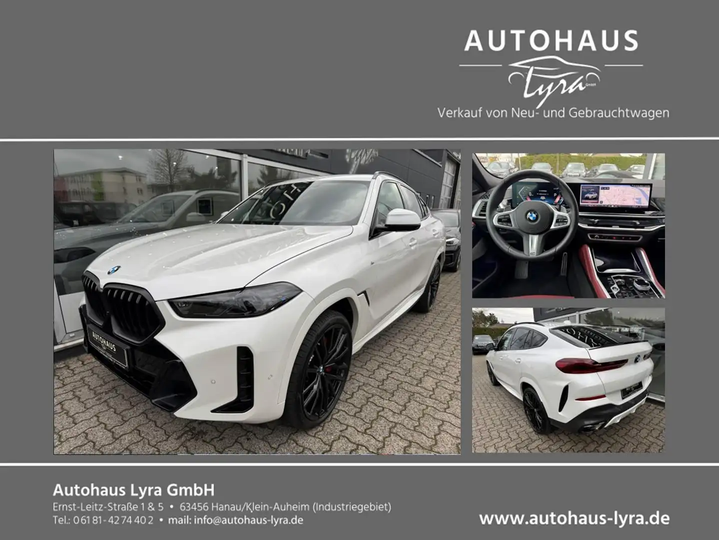 BMW X6 40d xDrive M-Sport Pro*LED*PANO*H&K*360°KAM* Weiß - 1