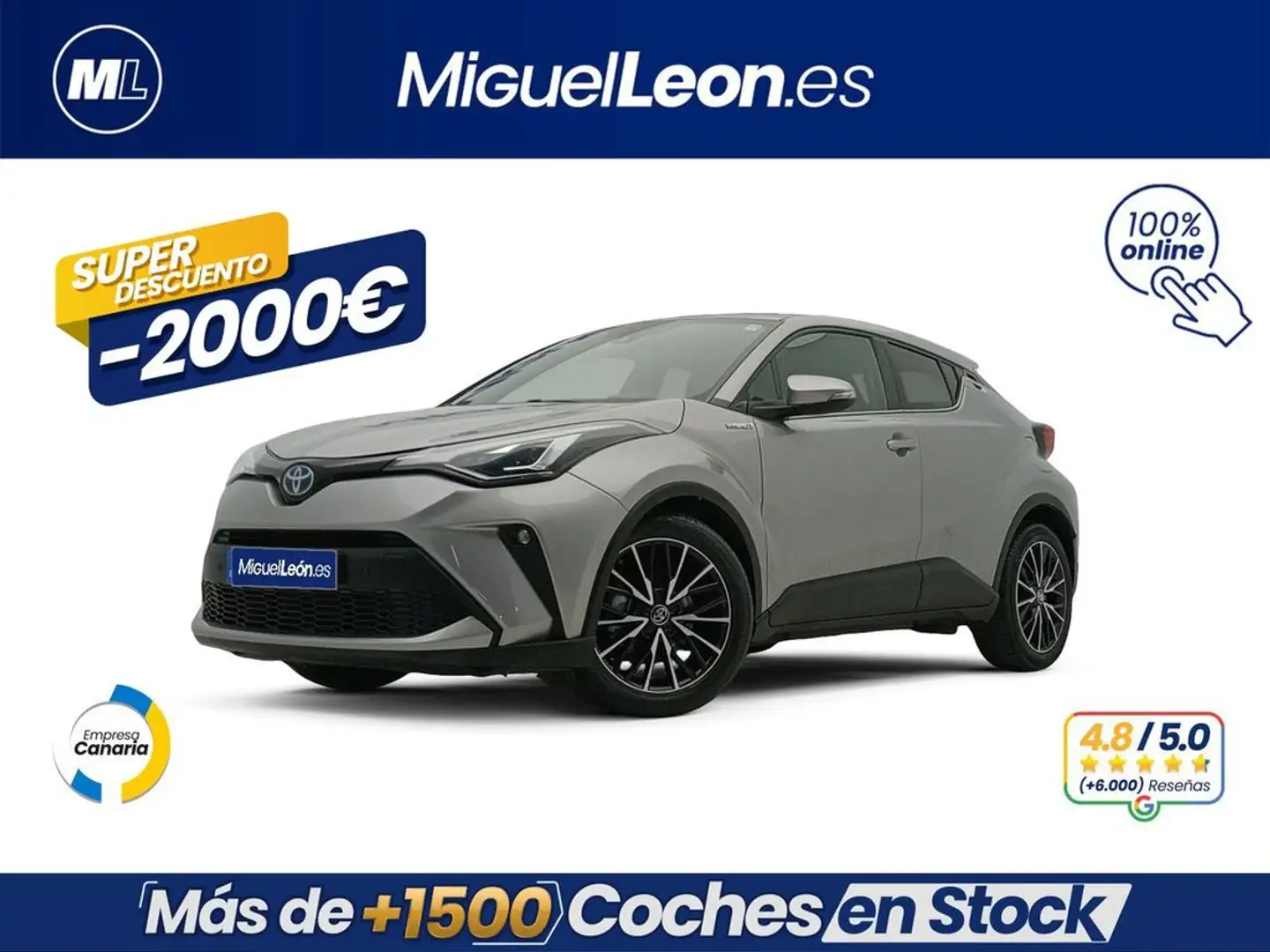 Toyota C-HR 125H Advance Grijs - 1