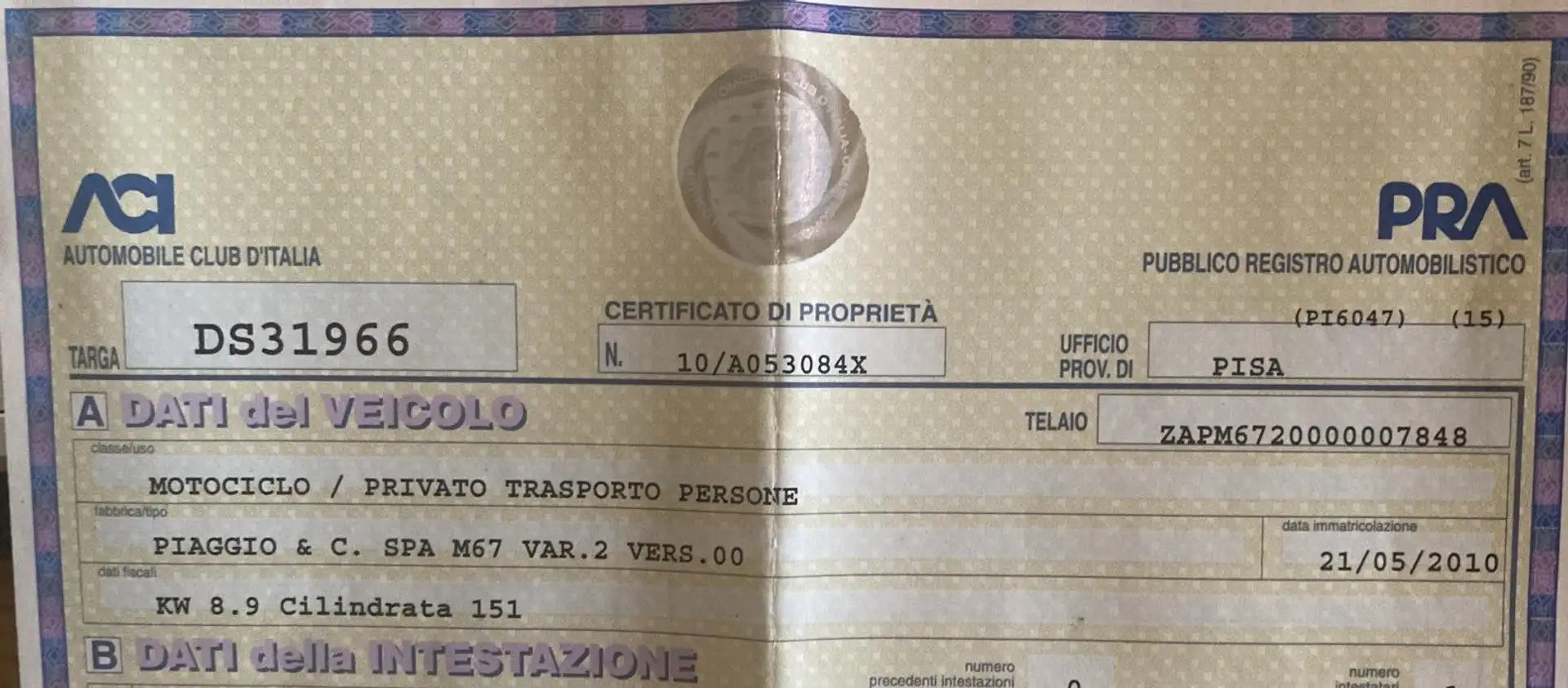 Piaggio Beverly 125 Argento - 1