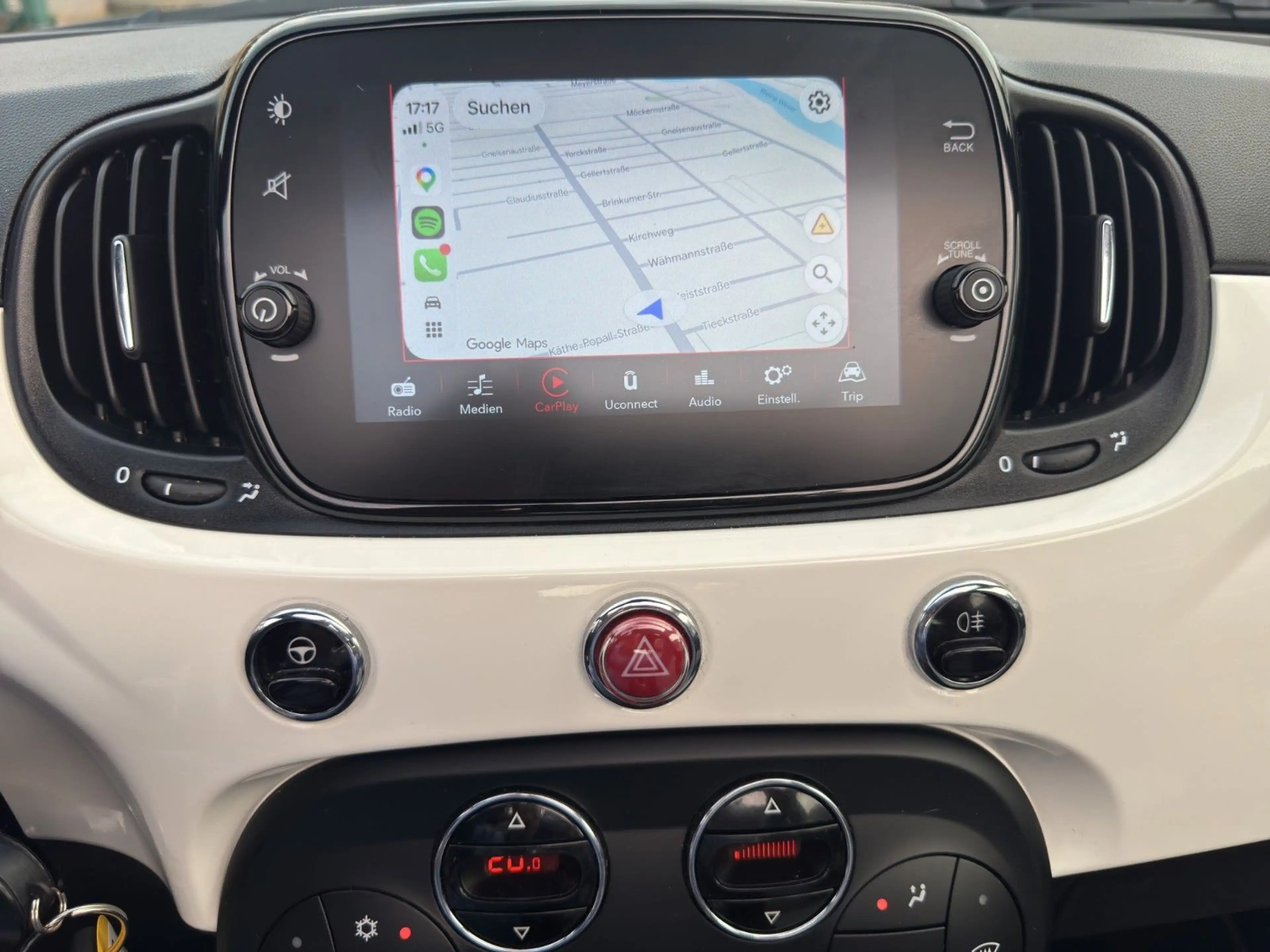 Fiat 500C Dolcevita Leder Apple CarPlay LED PDC — photo 14