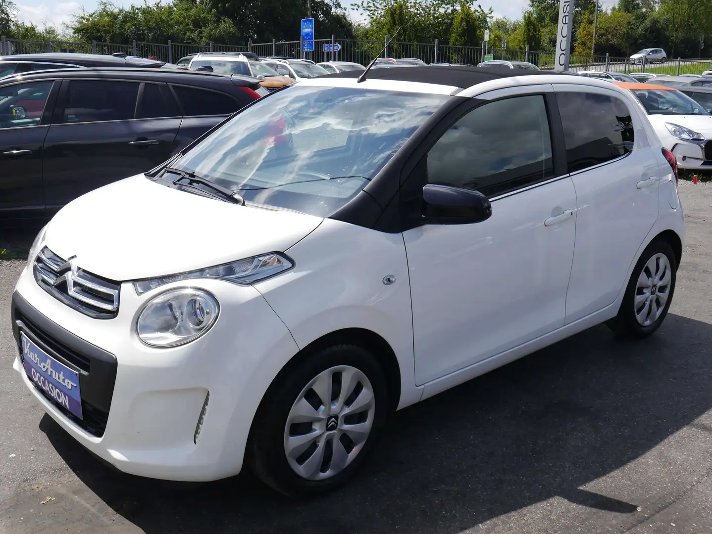 Citroen C1 C1 1.0 VTi CABRIO*AIRCO*TOIT OUVRANT* Blanc - 2