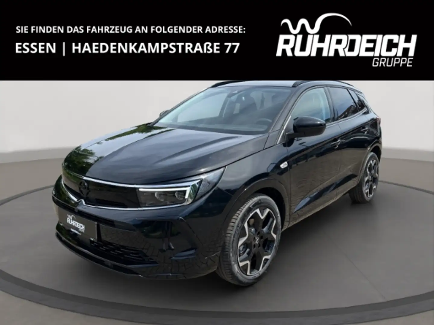 Opel Grandland Ultimate 1.2 MHEV NAVI LED LEDER TWA 360°KAMERA LE Noir - 1