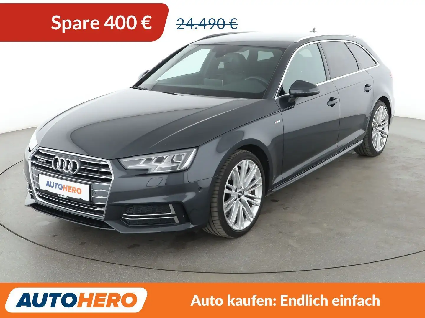 Audi A4 2.0 TFSI quattro Sport Aut.*NAVI*LED*TEMPO*CAM*PDC Grau - 1