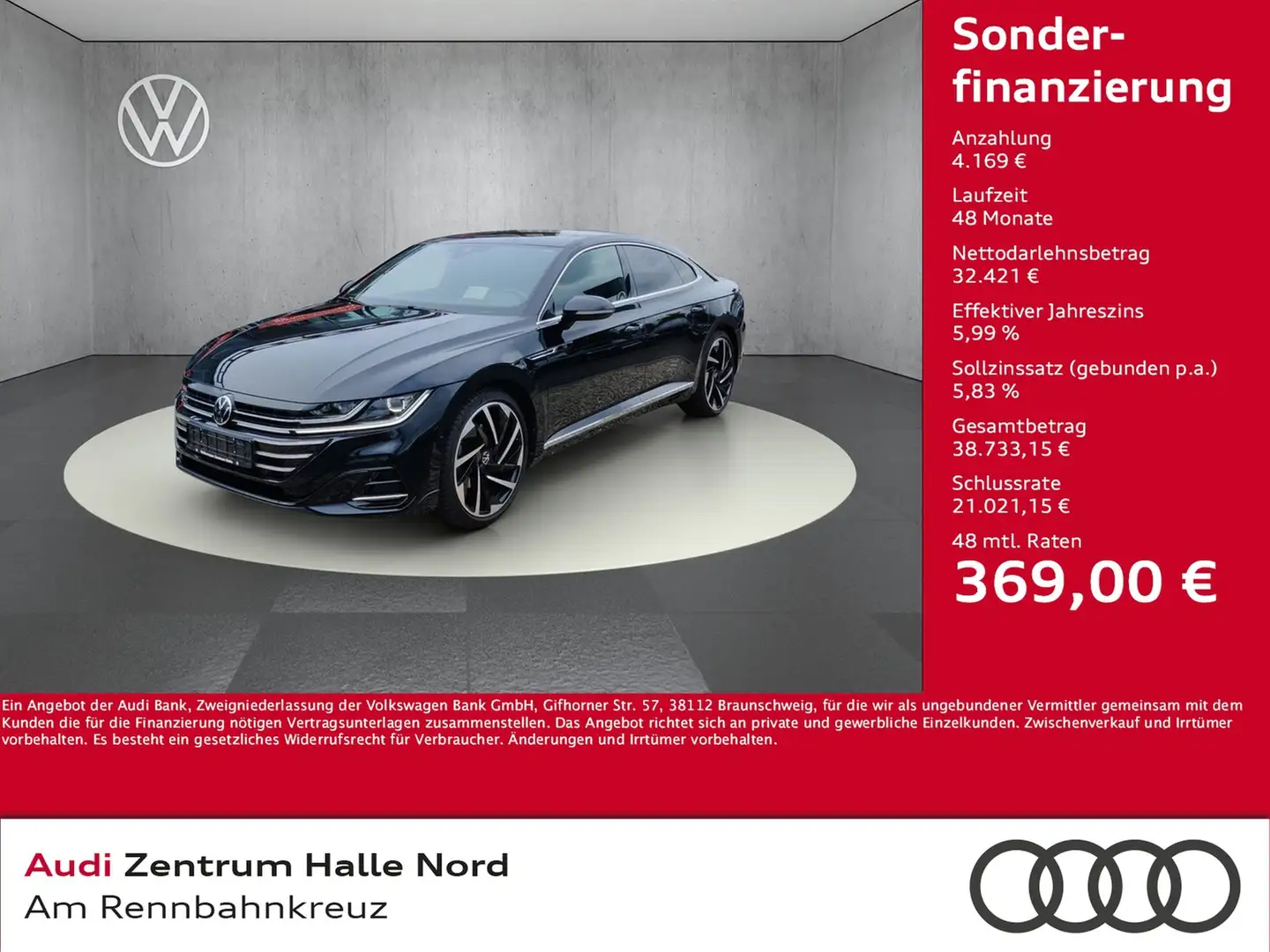 Volkswagen Arteon R-Line 2,0 l TSI DSG DSG Schwarz - 1