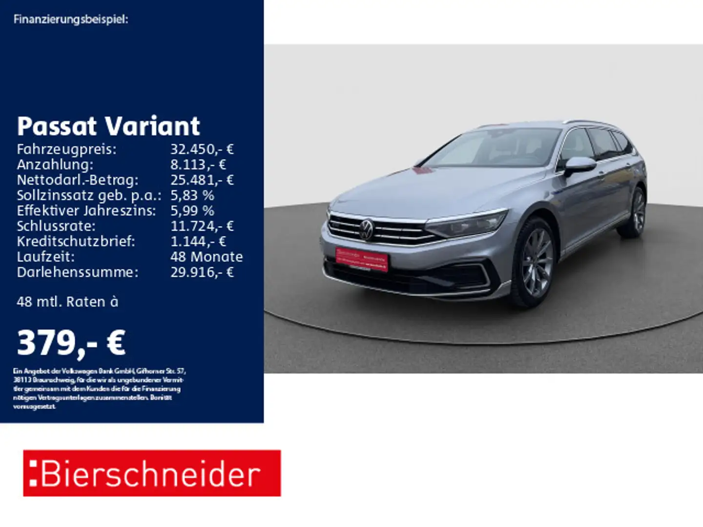 Volkswagen Passat Variant 1.4 TSI DSG GTE AHK MATRIX STAND Silber - 1