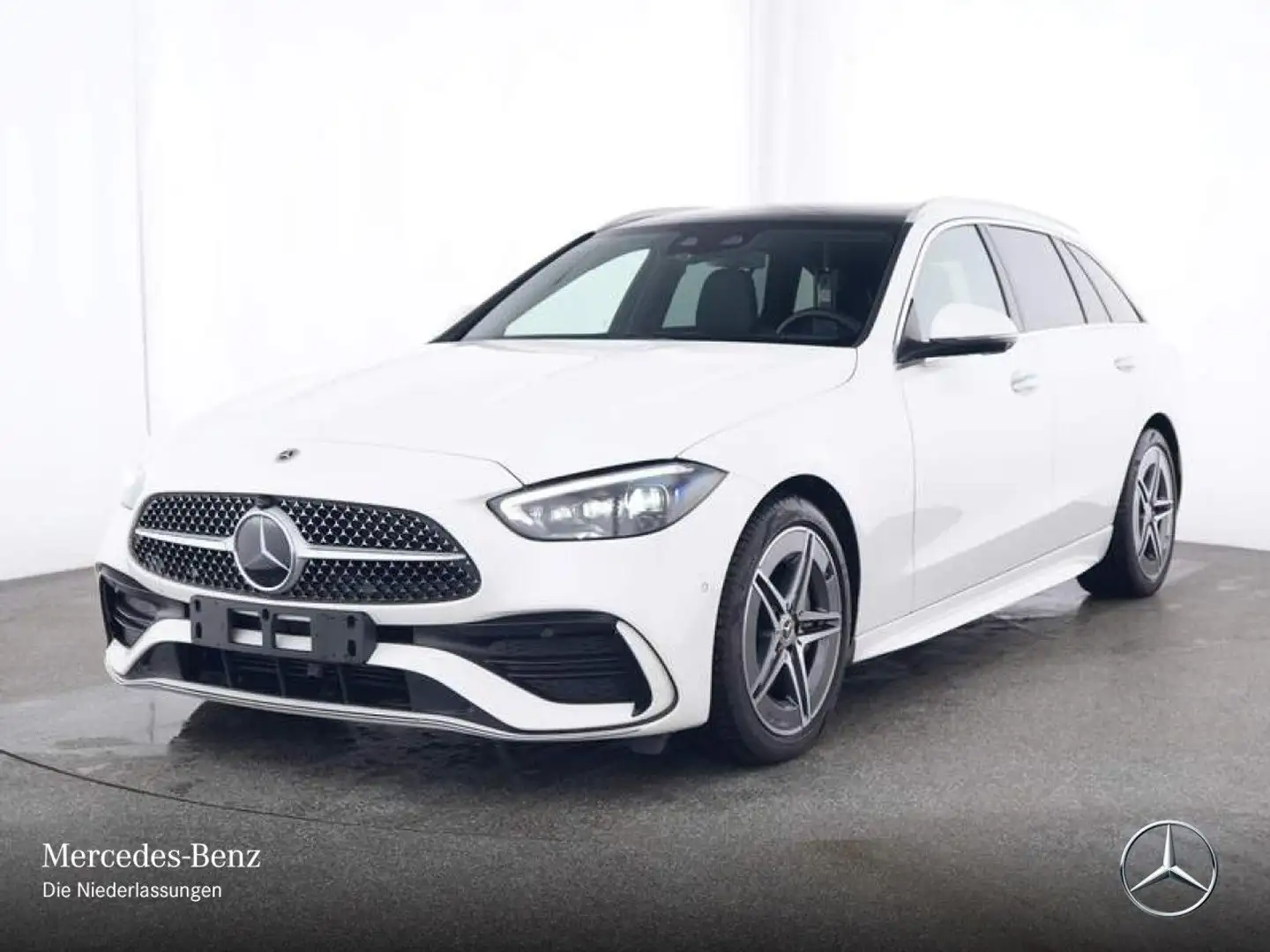 Mercedes-Benz C 300 T 4M AMG+PANO+360+KEYLESS+9G Weiß - 2