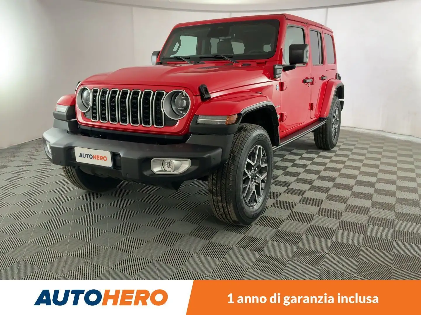 Jeep Wrangler 2.0 4xe Plug-in Hybrid Sahara PHEV Roşu - 1