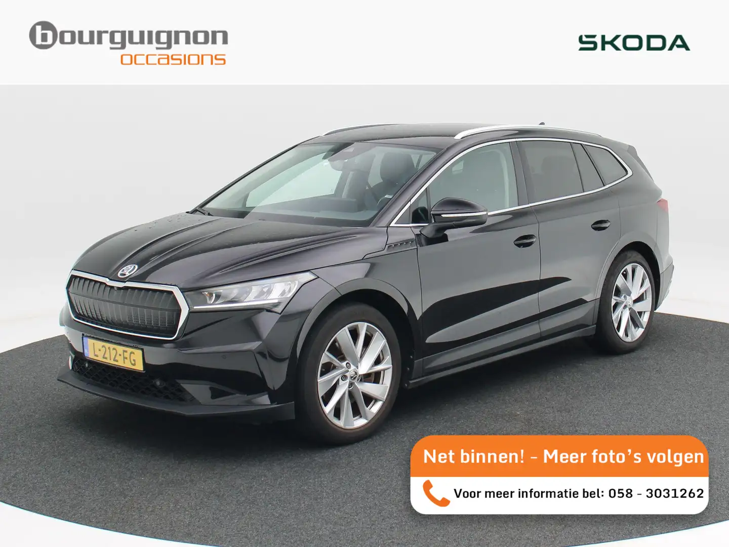 Skoda Enyaq iV 80 204 Pk Automaat | Adaptive Cruise | Stoelver Schwarz - 1