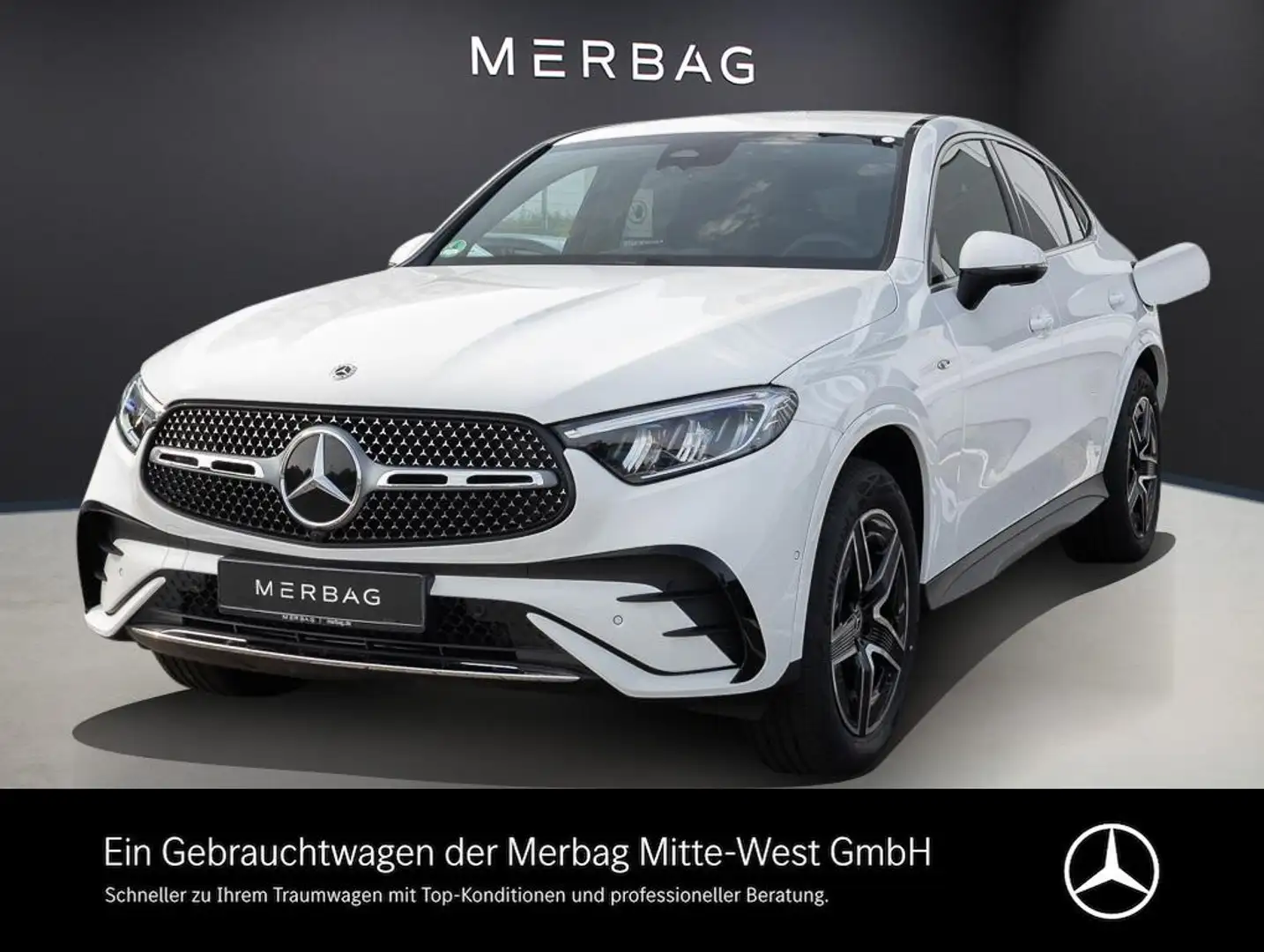 Mercedes-Benz GLC 300 de 4MATIC Coupé mit EQ Hybrid Technologie Weiß - 1