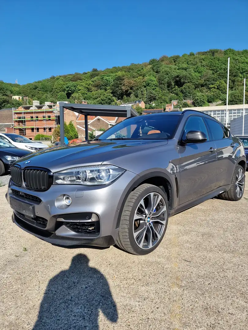 BMW X6 M M50d FULL PACK M INT/EXT CARBONE Grijs - 1