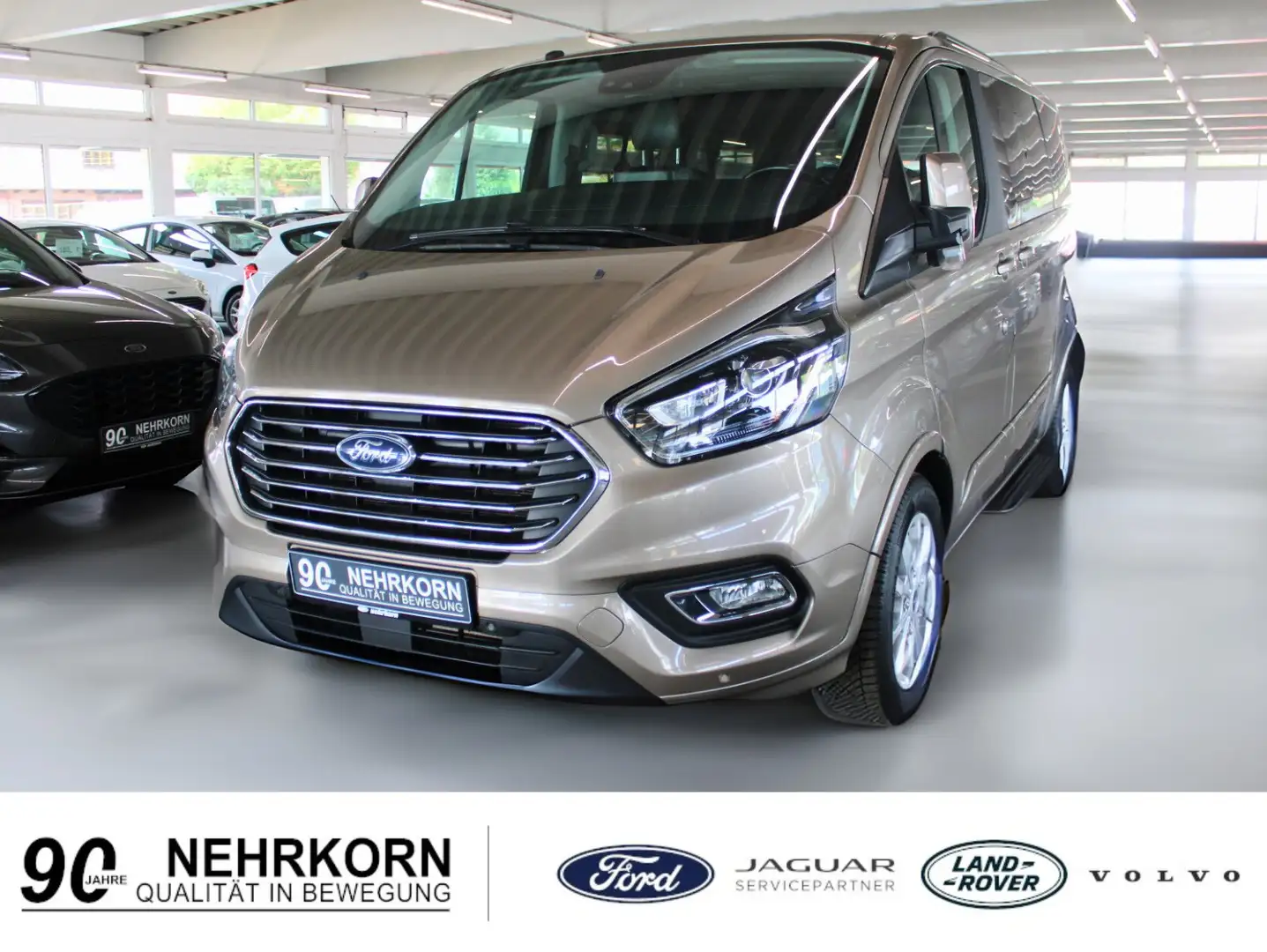 Ford Tourneo Custom Titanium Automatik 8-Si STDHZ Leder AHK NAVI ACC Zilver - 1