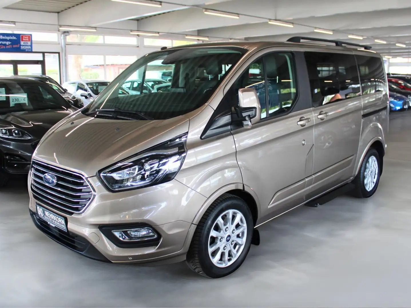Ford Tourneo Custom Titanium Automatik 8-Si STDHZ Leder AHK NAVI ACC Zilver - 2