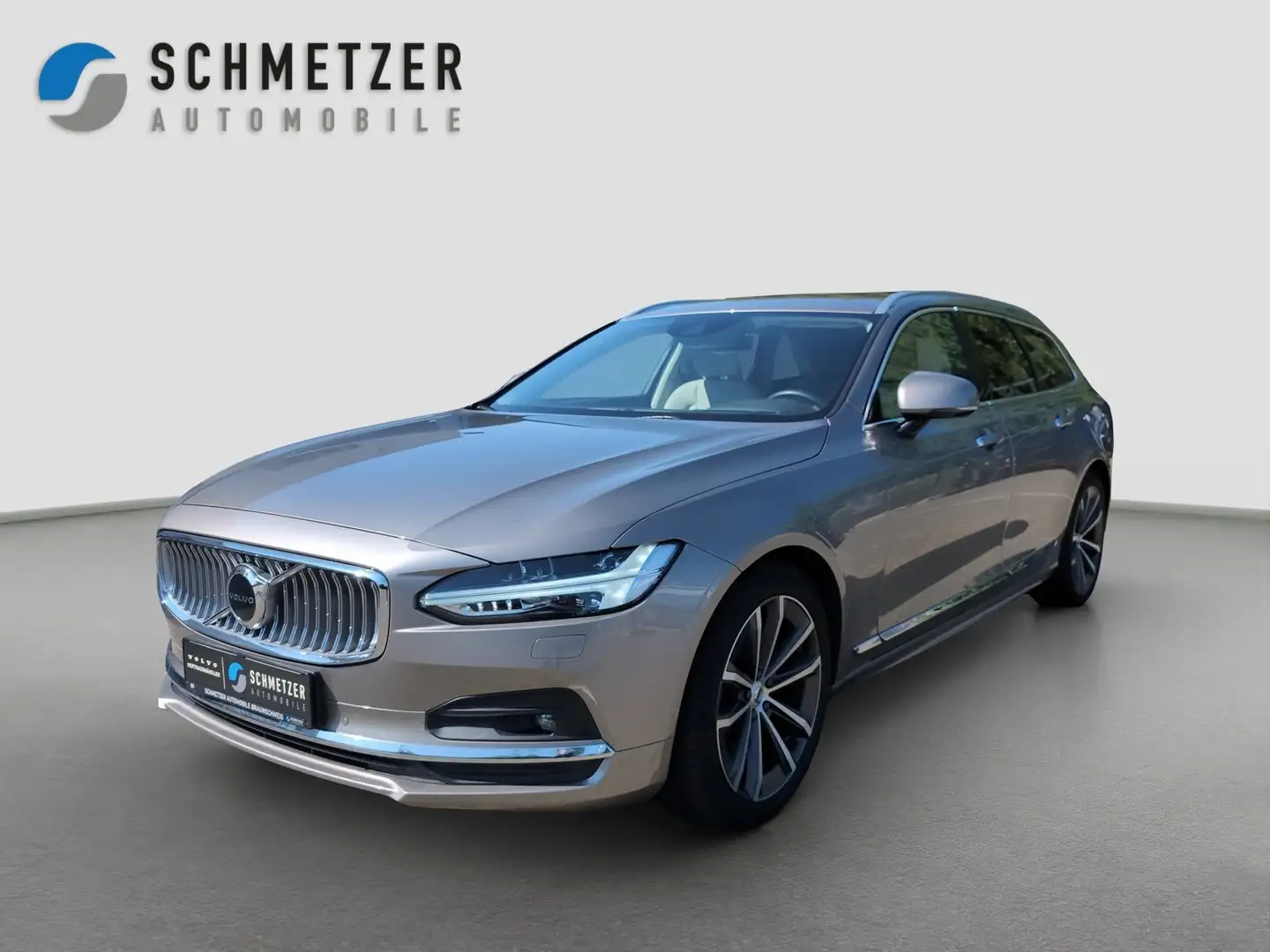 Volvo V90 +B4+Mild-Hybrid+AWD+GT+Head-Up+AHKsemi+R-Kam+ Grijs - 1