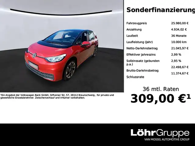 Volkswagen ID.3 Pro Performance Komfortpaket Plus