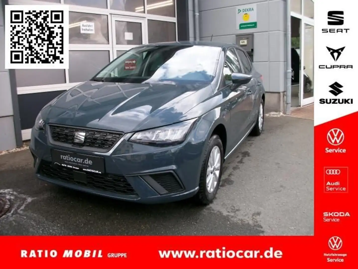 SEAT Ibiza IBIZA ROAD EDITION 1.0 TSI AHK-VORBER. SHZ EPH Blauw - 1