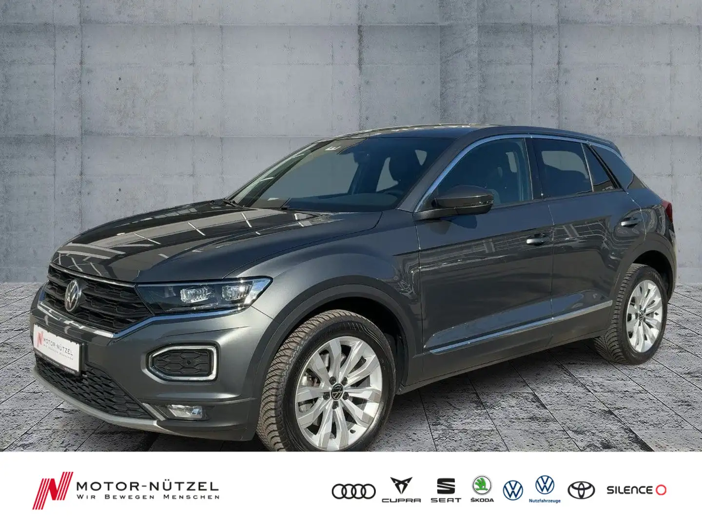 Volkswagen T-Roc 2.0 TDI DSG SPORT LED+NAVI+AHK+ACC+DAB+SHZ Grau - 1