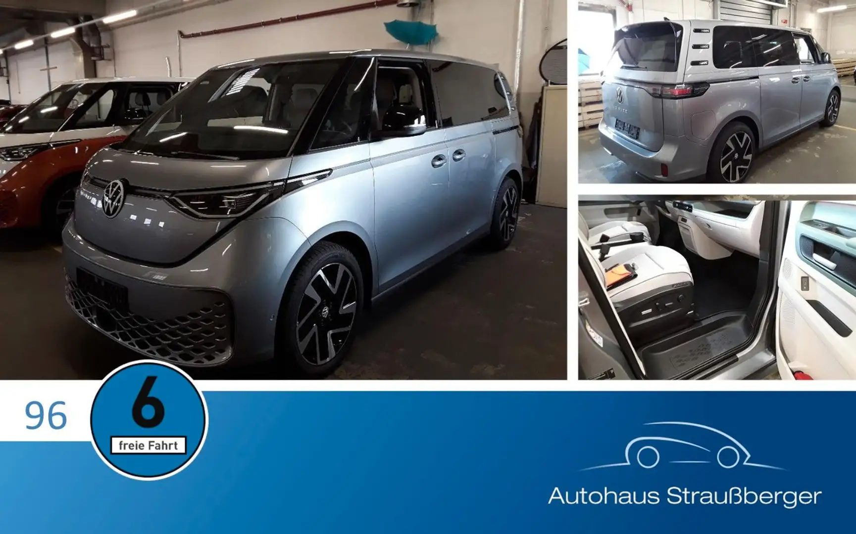 Volkswagen ID. Buzz 150 kW Pro IQ AHK  ACC Rfk NP: 78.000€ Argent - 1