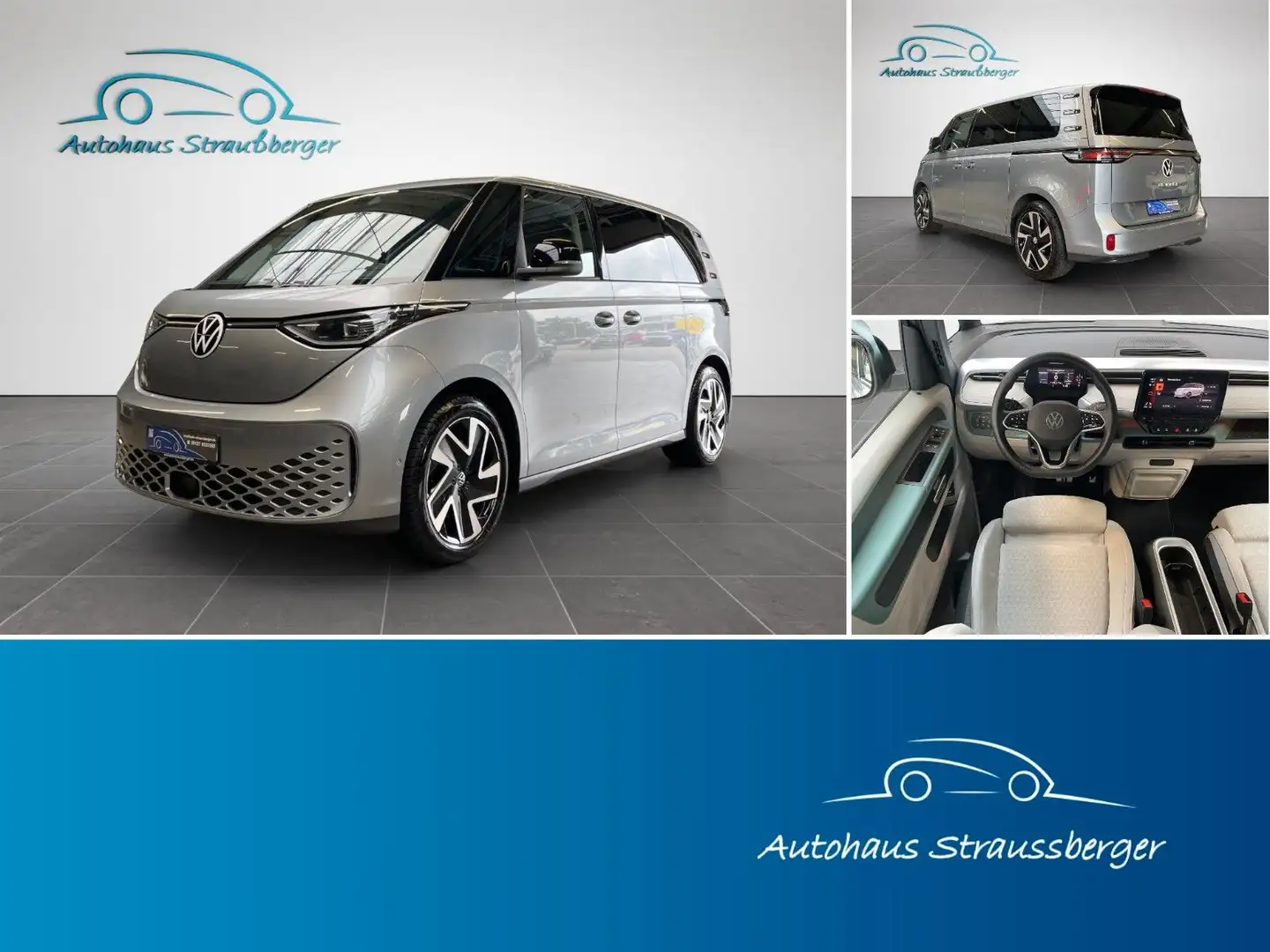 Volkswagen ID. Buzz 150 kW Pro IQ AHK  ACC Rfk NP: 78.000€ Plateado - 1