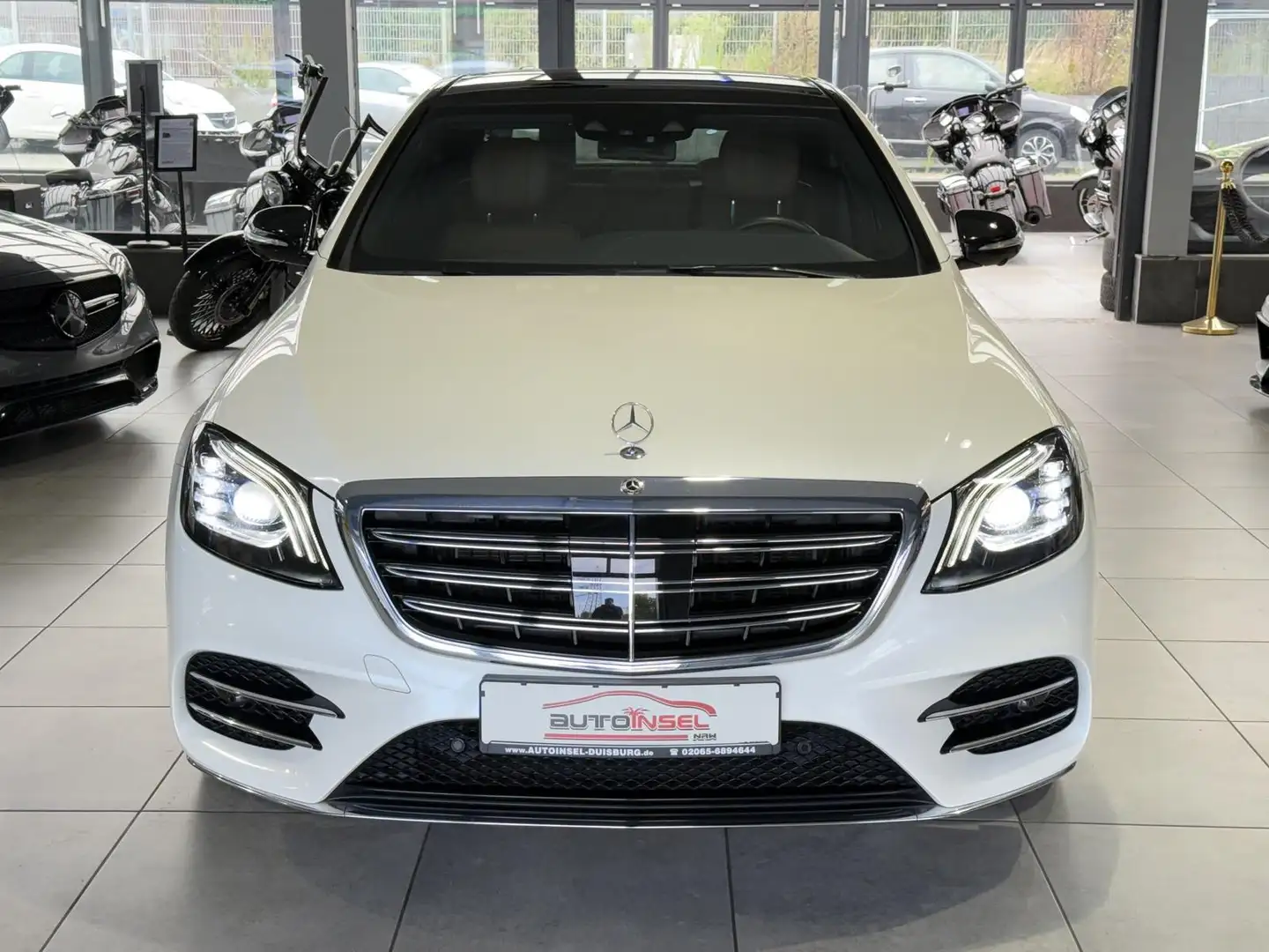 Mercedes-Benz S 400 S400d AMG Line Pano Burmester Luftfahrwerk 22" Biały - 2