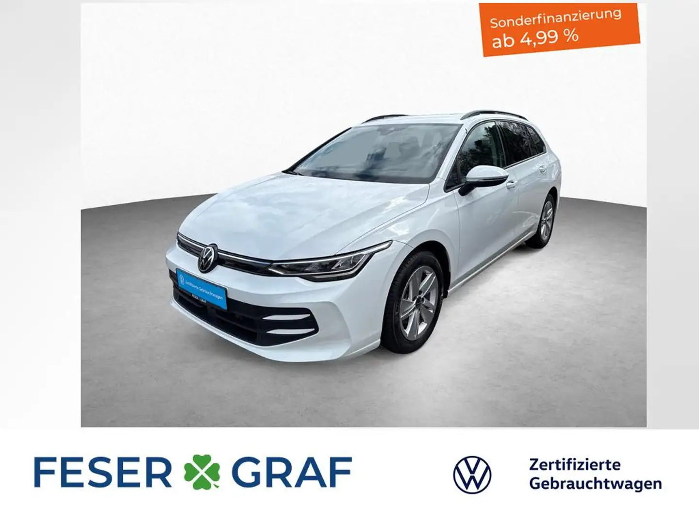 Volkswagen Golf VIII Variant Life 1.5 eTSI 7-DSG NAVI GJR Weiß - 1