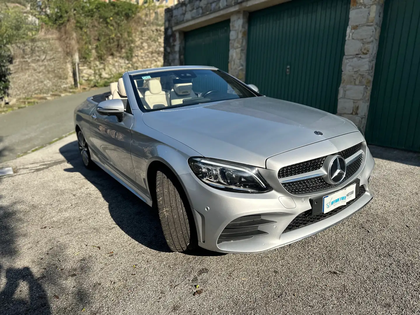 Mercedes-Benz C 220 Cabrio Cabrio d Premium 4matic auto UNICO PROP. Grigio - 2