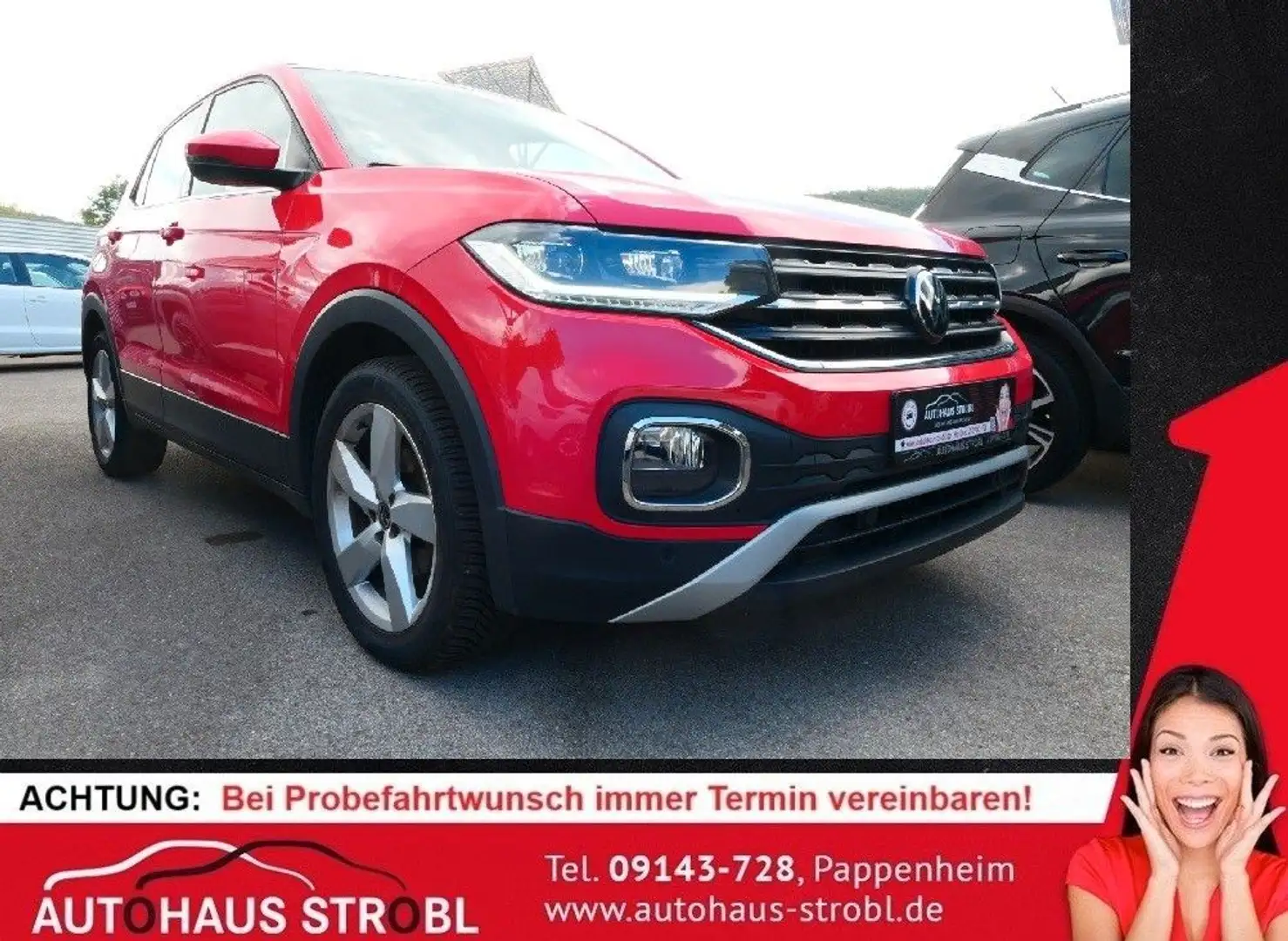 Volkswagen T-Cross Style 1,0 AHK/LED/Kamera/Navi Rot - 1