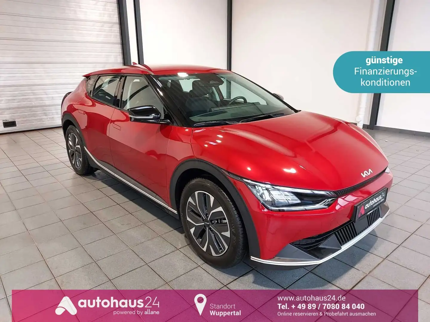 Kia EV6 Elektro 58 kWh ACC|Kamera|LED|Navi Rouge - 1