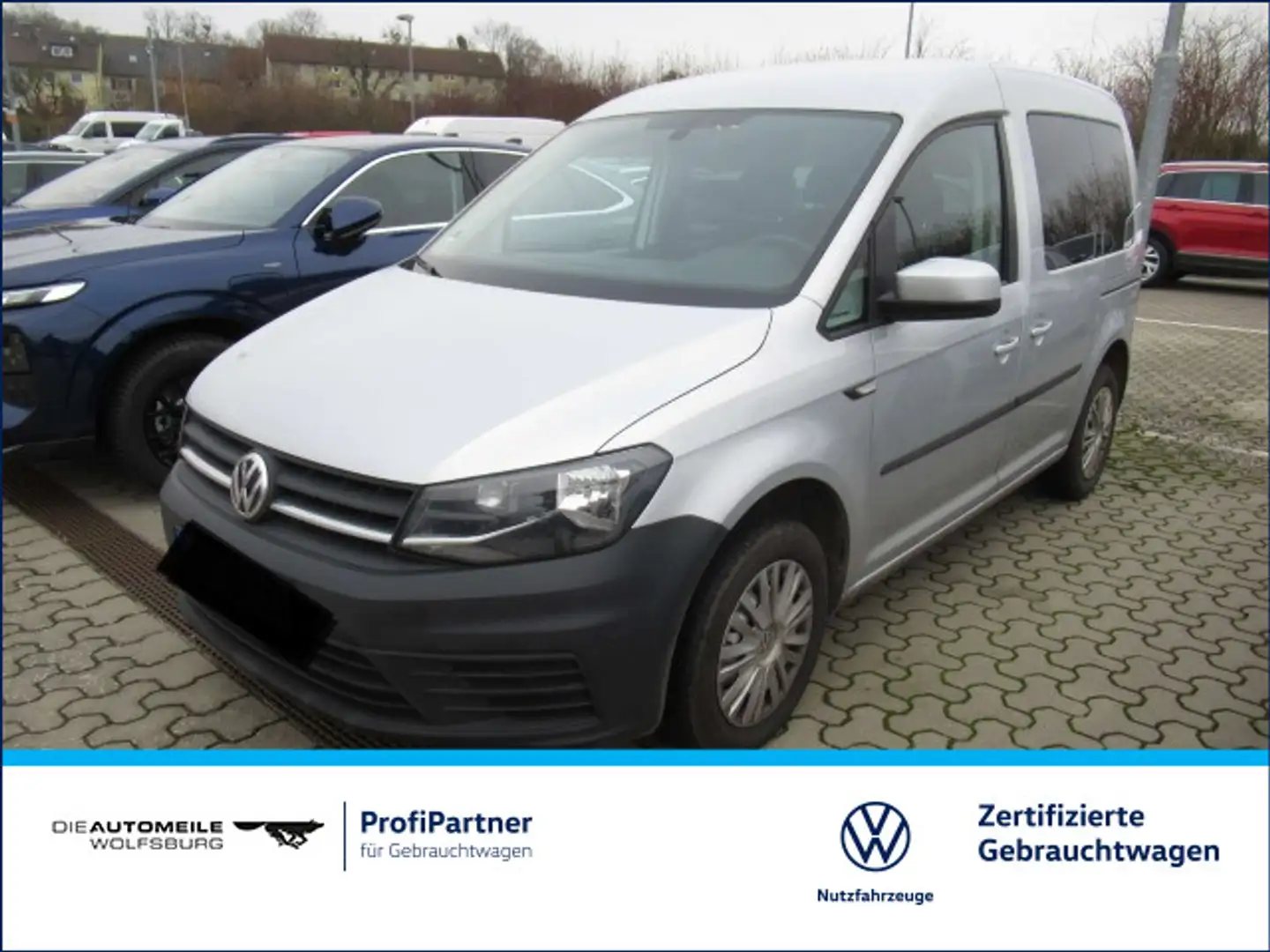 Volkswagen Caddy Kombi 2.0 TDI Trendline AHK/Tempo/Einparkh Silber - 1