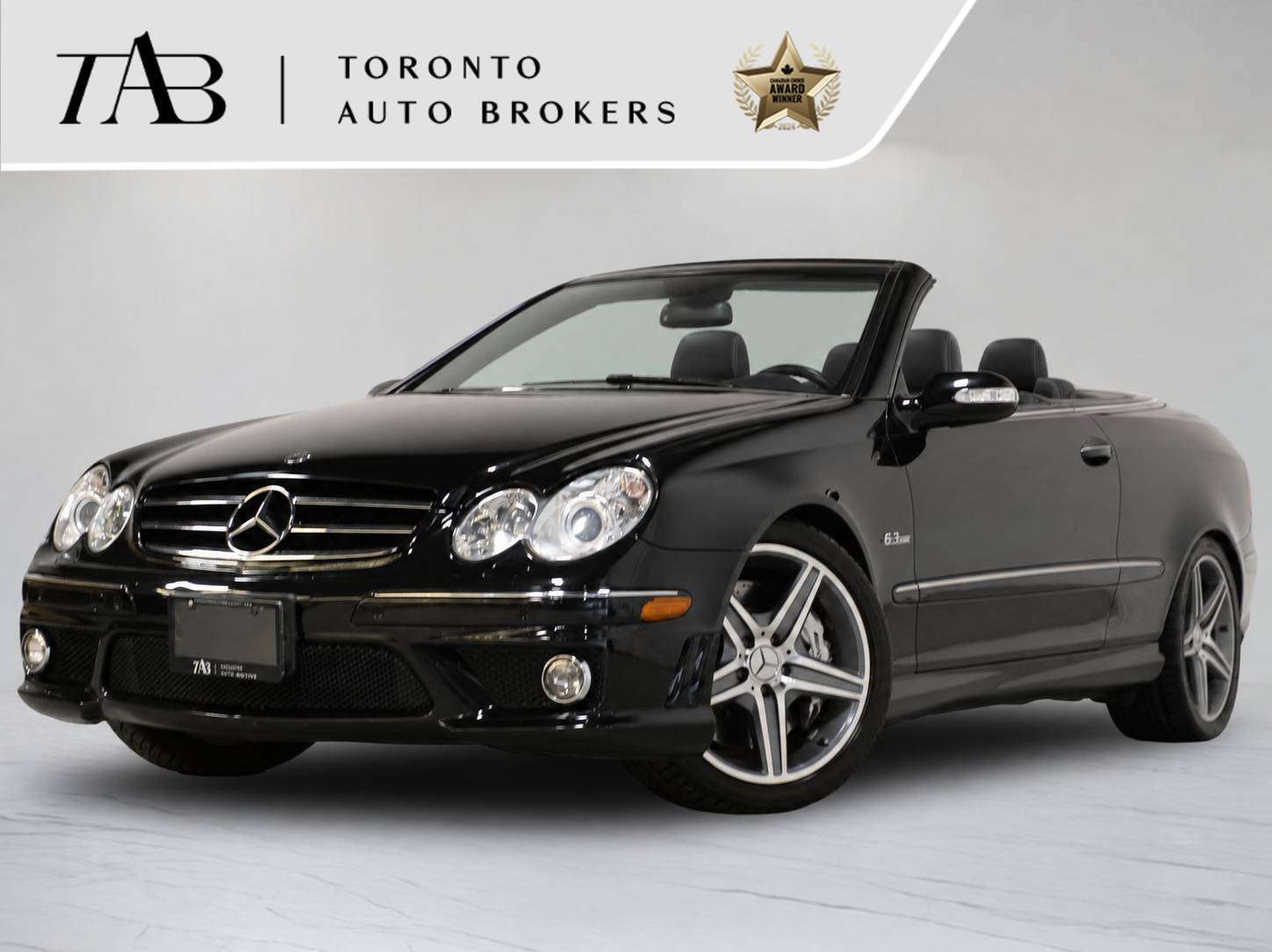 Black 2008 Mercedes-Benz CLK Convertible Rear-Wheel Drive 7-Speed Automatic