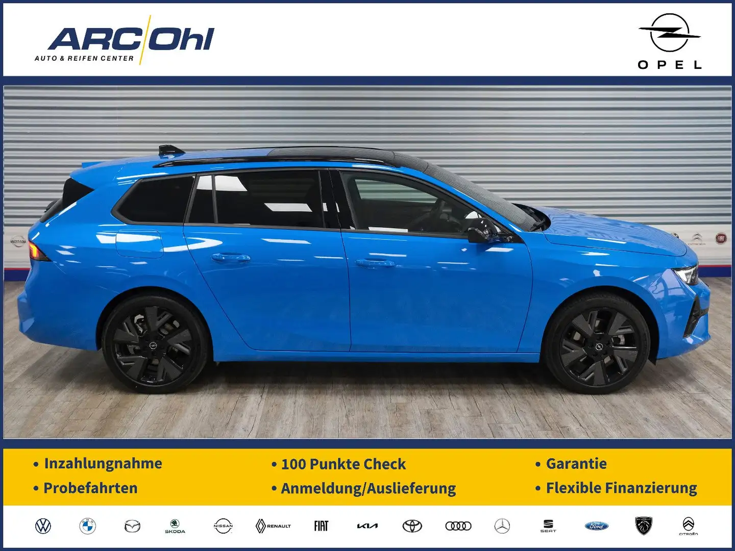 Opel Astra -e L ST GS *NAVI/HUD/SHZ/360/SCHIEBED./AHK* Blau - 1