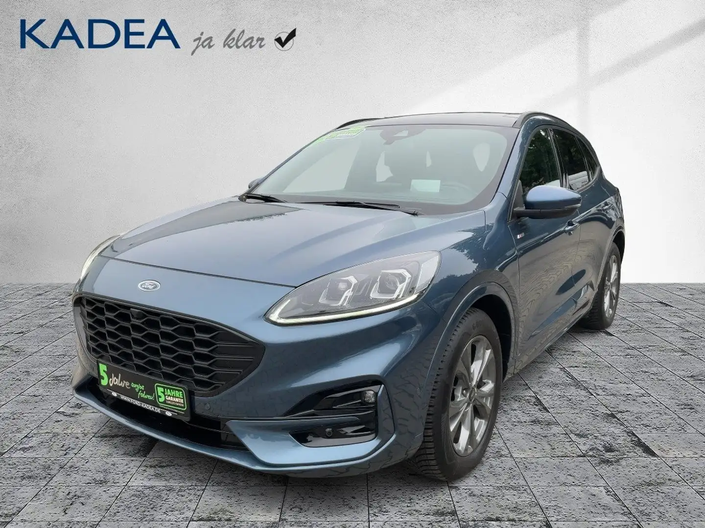 Ford Kuga 1.5 EcoBoost ST-Line X PANODACH+AHK+LED+TWA Bleu - 2