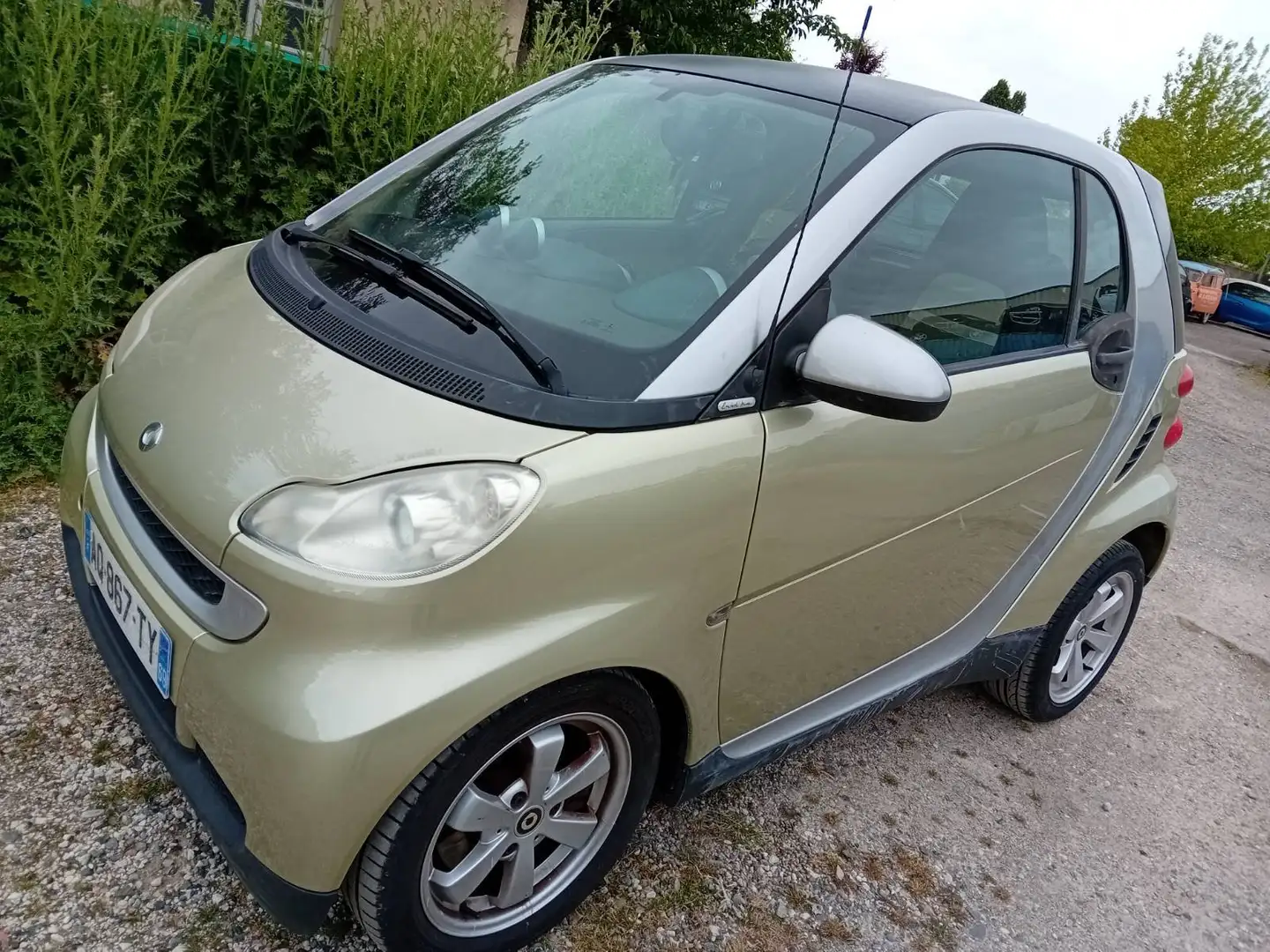 smart forTwo Smart Coupé 1.0 71ch mhd Passion Vert - 2