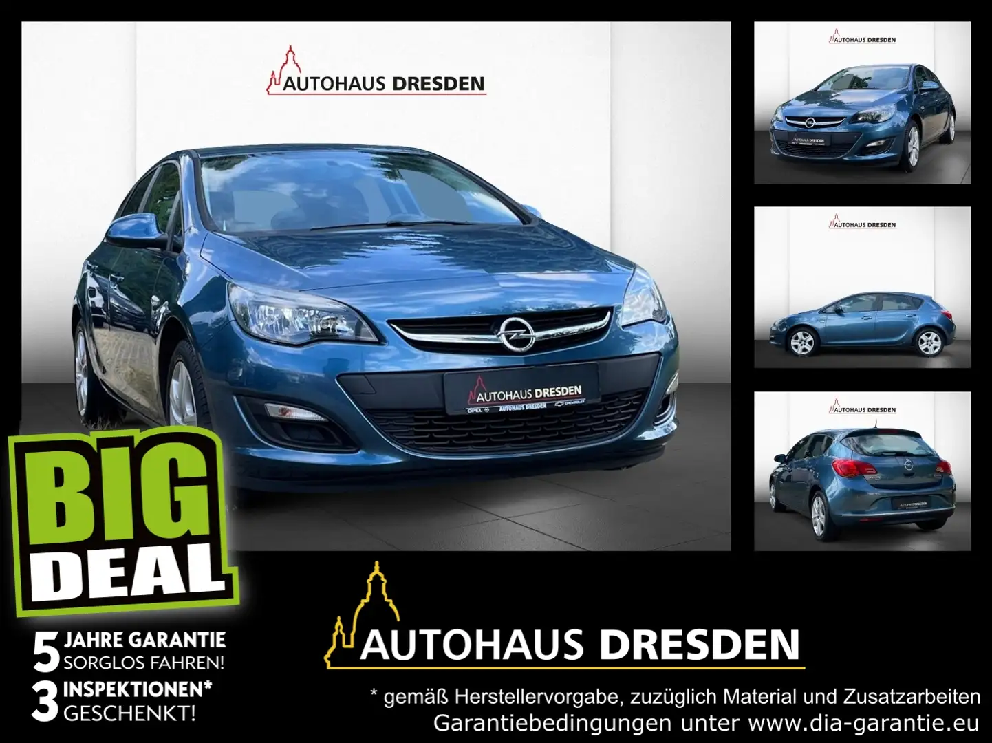 Opel Astra J 1.4 Turbo ecoFlex WINTER-PAKET, KLIMA Blau - 1