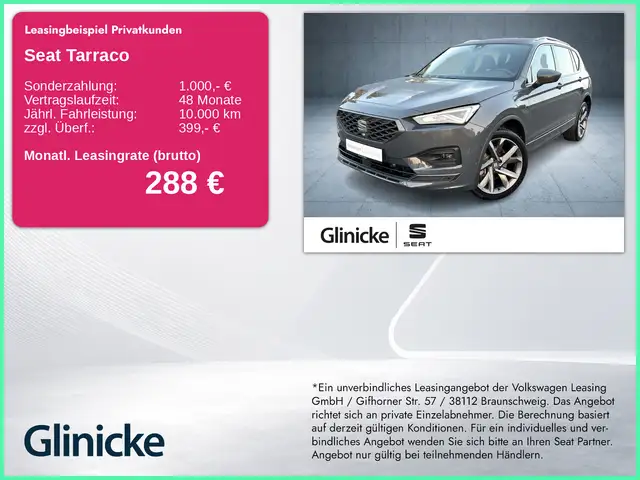 SEAT Tarraco FR e-HYBRID Nav/360/ACC/4xSHZ/Assist/20"