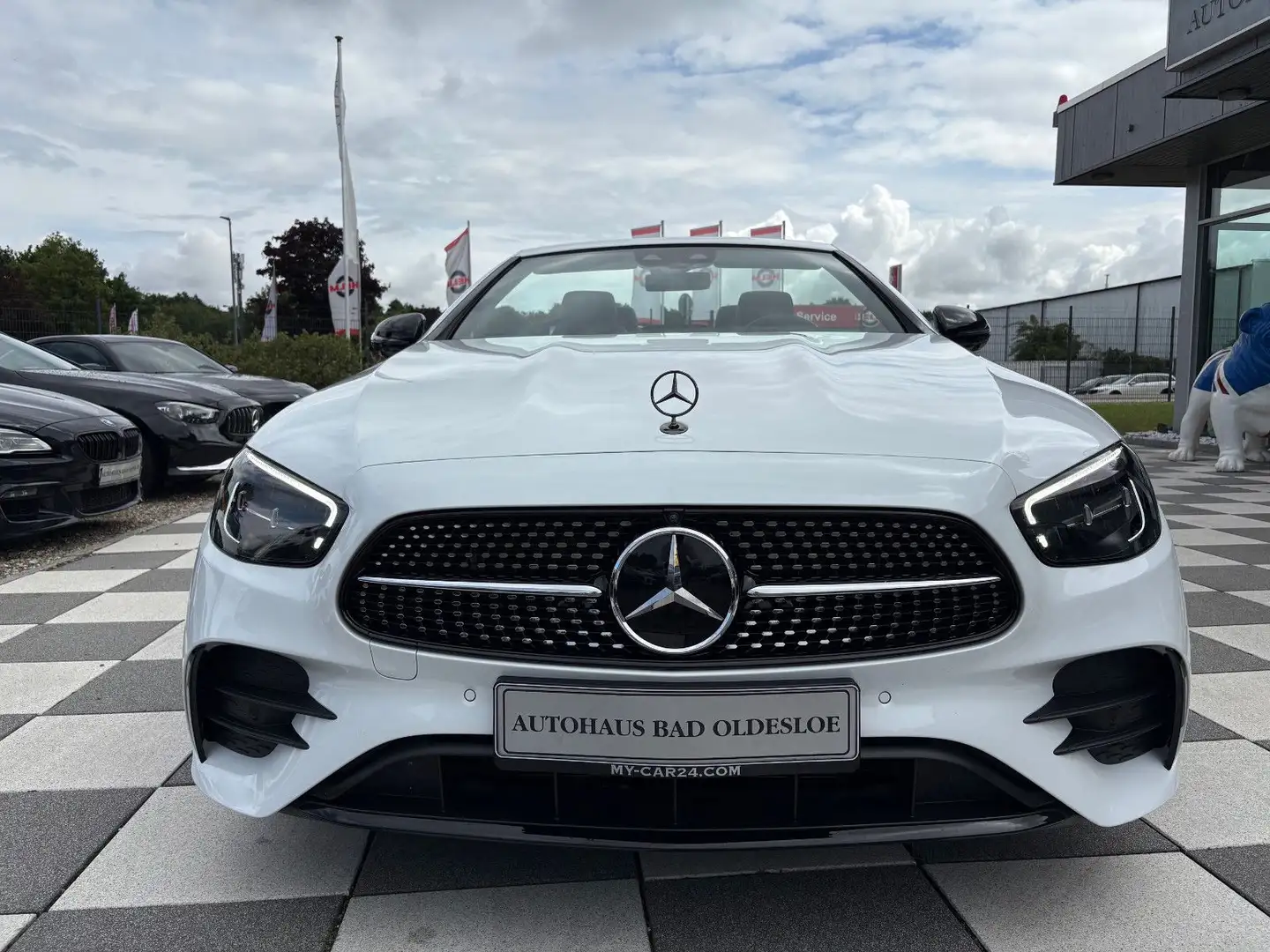 Mercedes-Benz E 450 4Matic+AMG-LINE+Burmester+Airscarf+360° Blanc - 2
